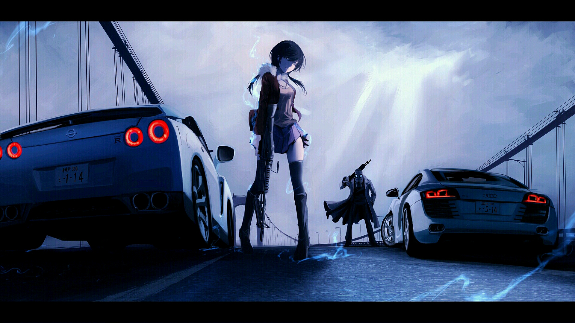二次元 跑车 动漫美少女_10324
