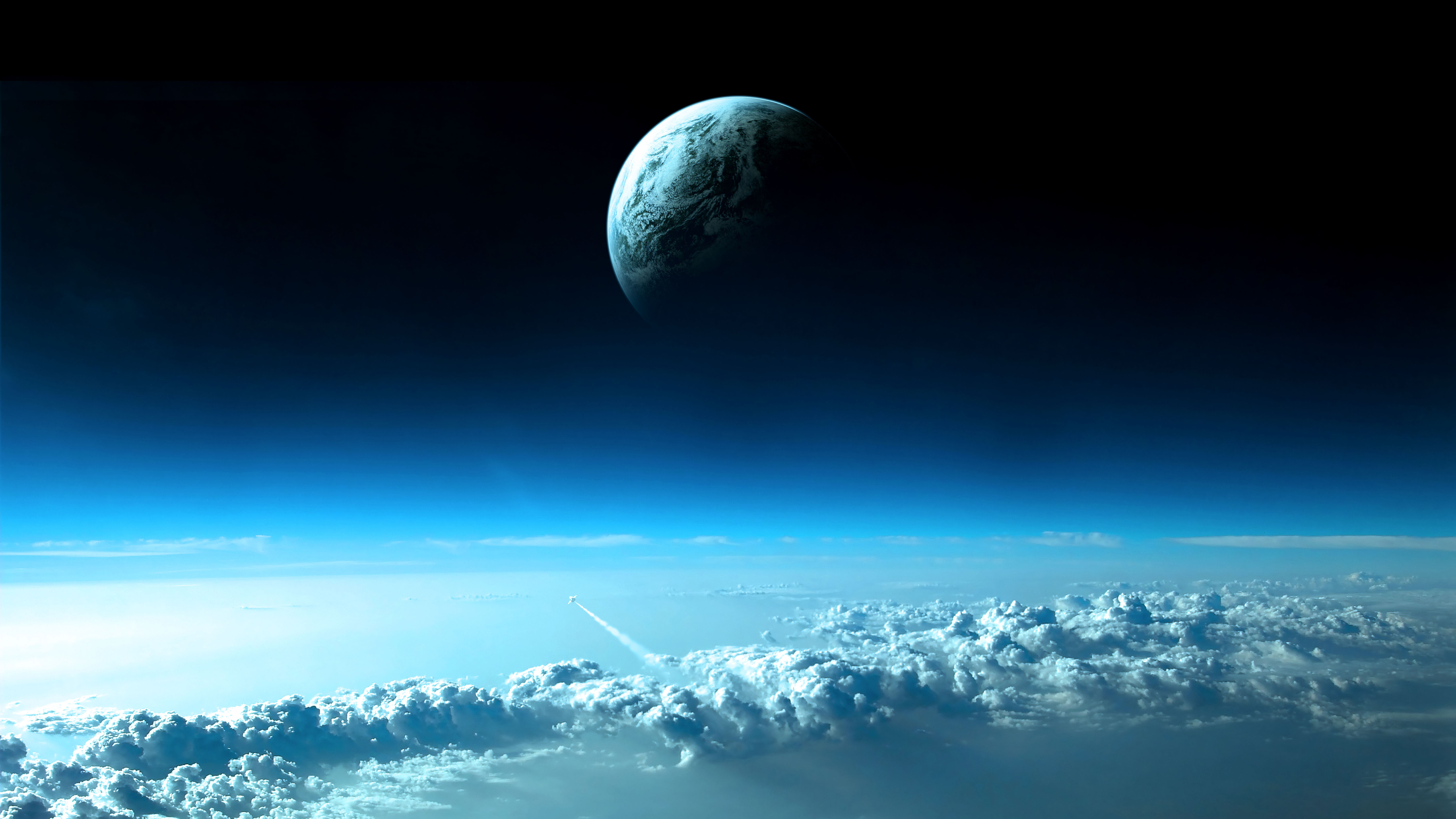 云 空间 天空 行星 4K壁_12209