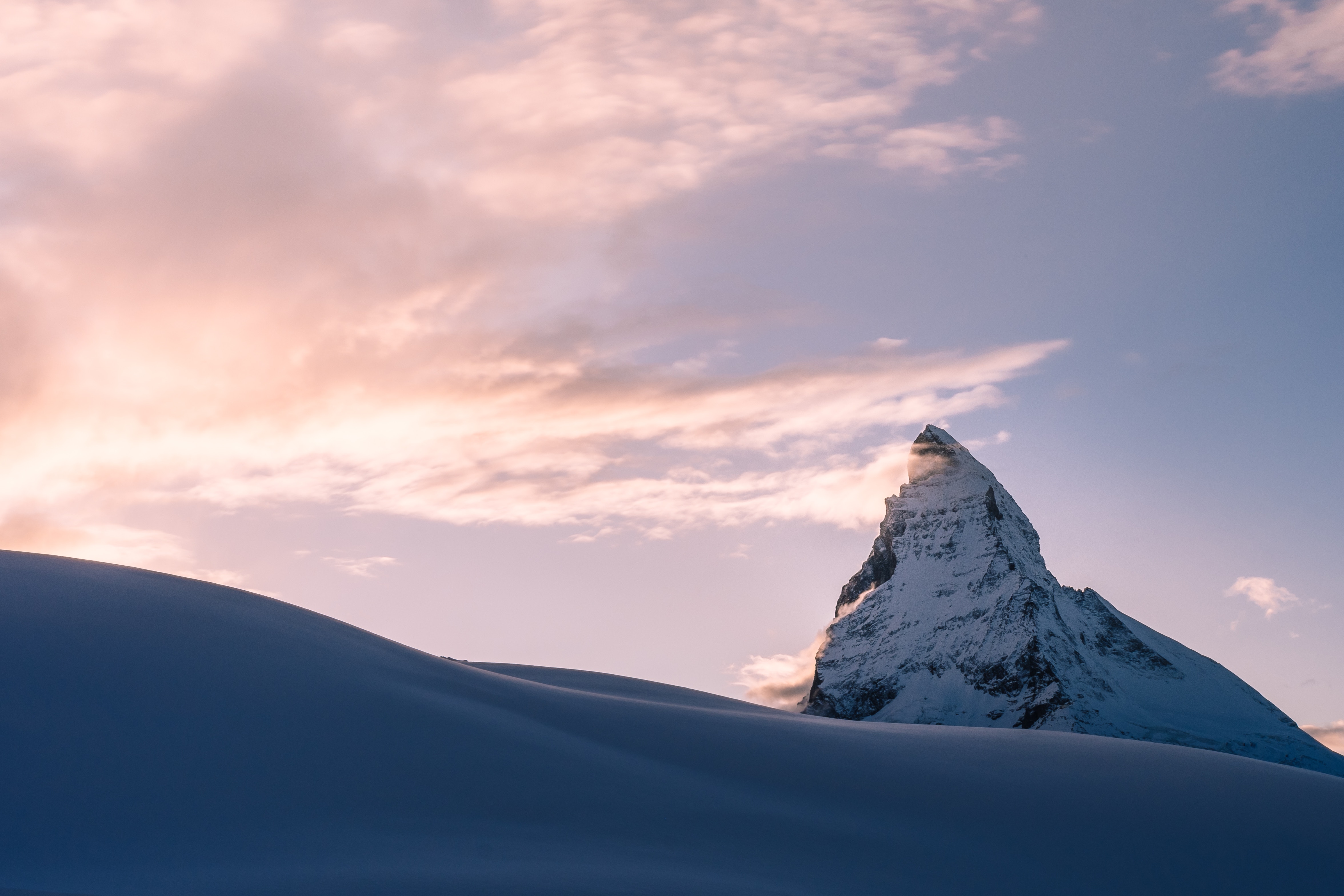 冬天 雪 山 4K摄影图片_7734