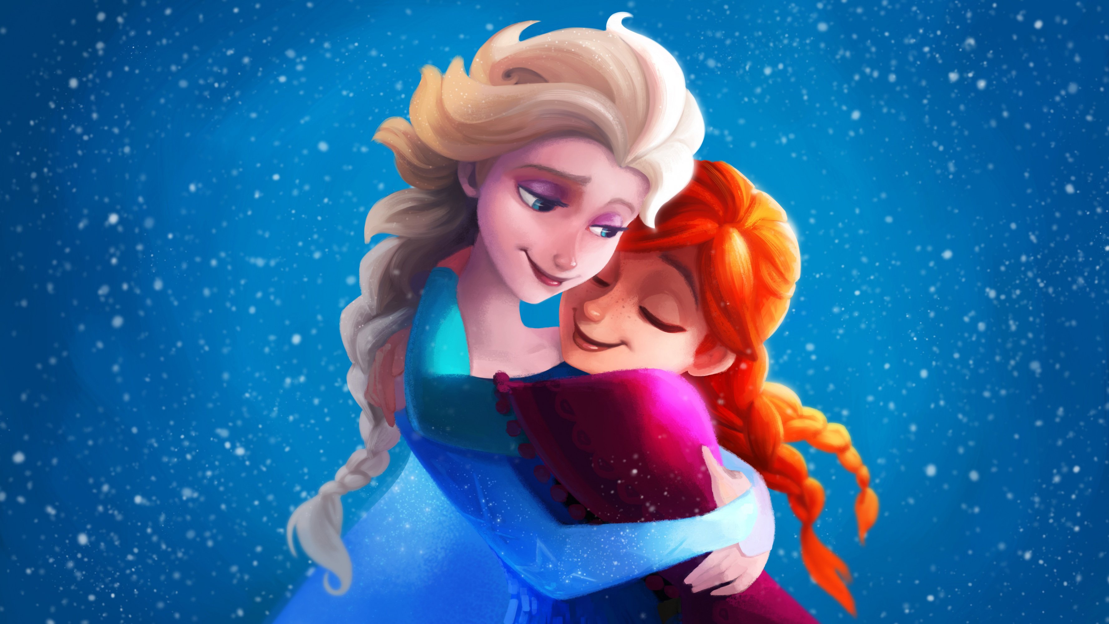 冰雪奇缘可爱姐妹图片_3858