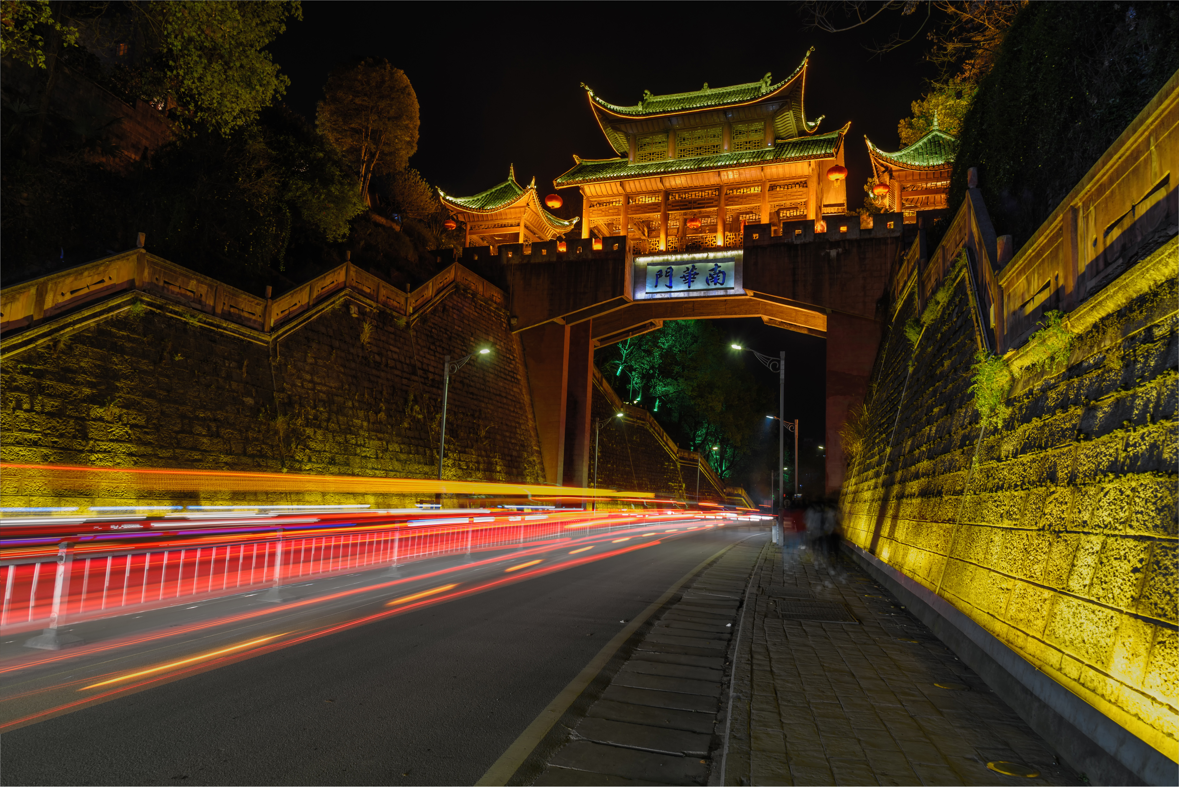 凤凰古城夜景4k图片_6010