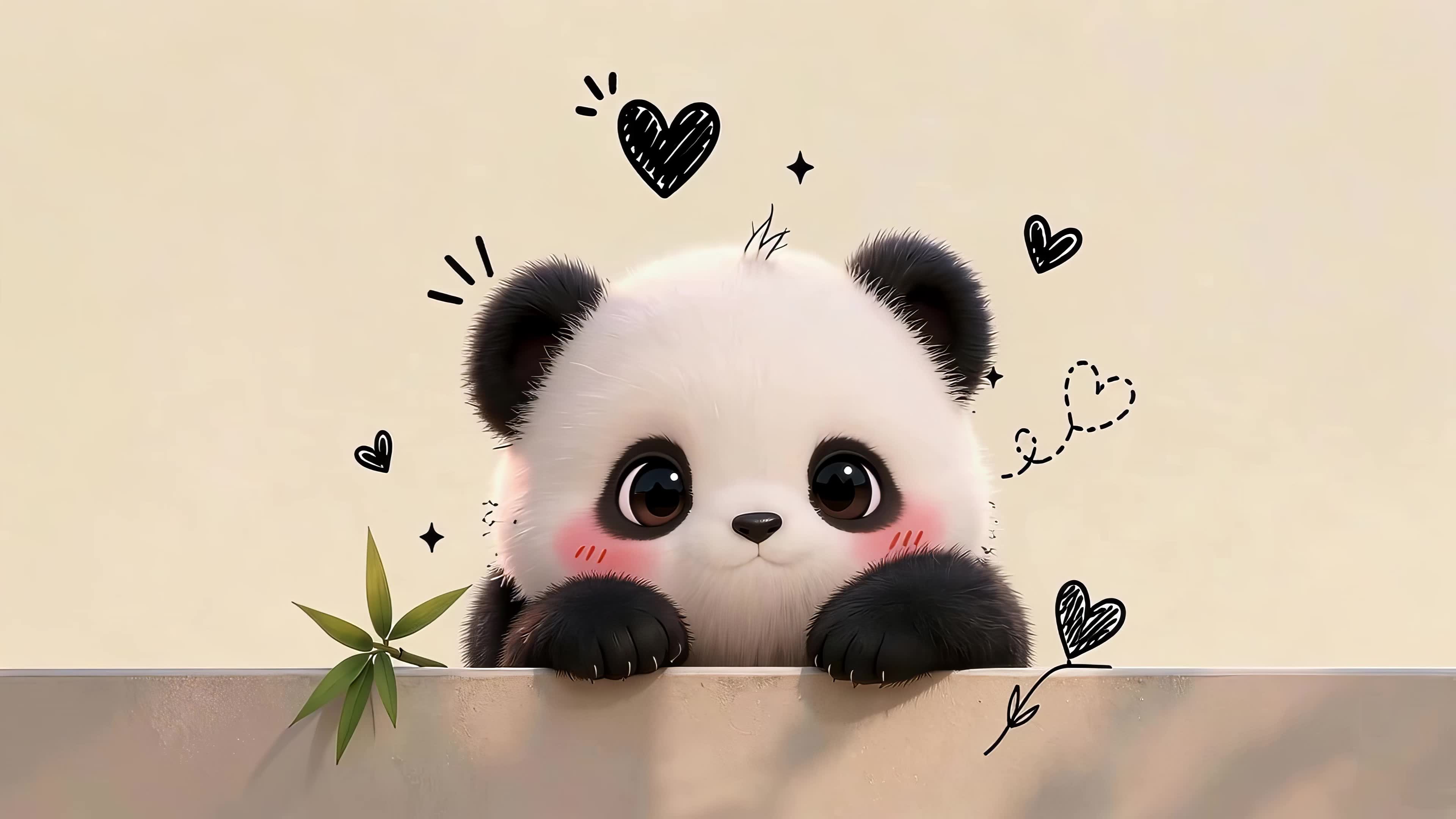 可爱小熊猫
