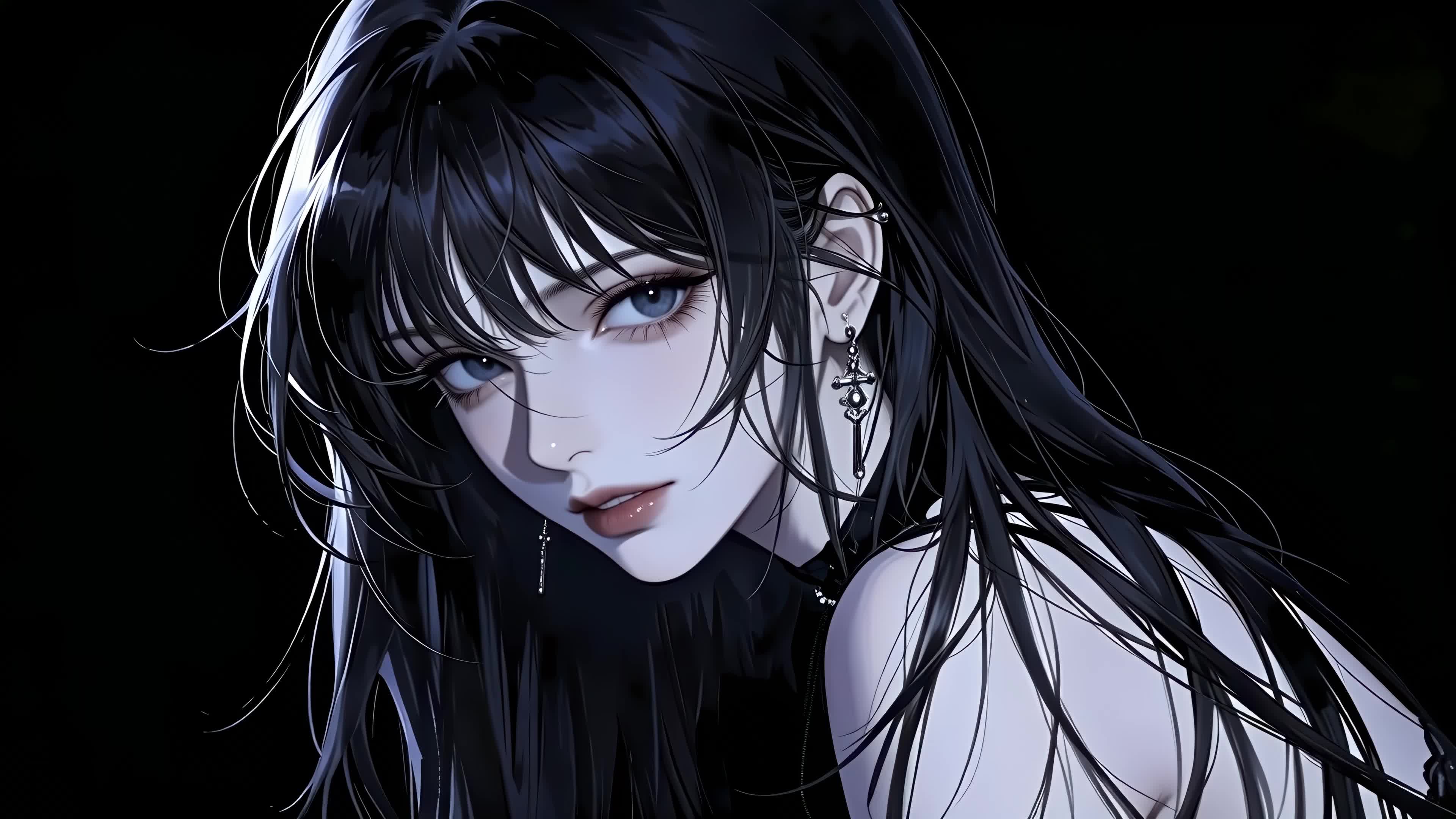 暗黑性感美背少女