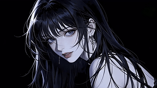暗黑性感美背少女