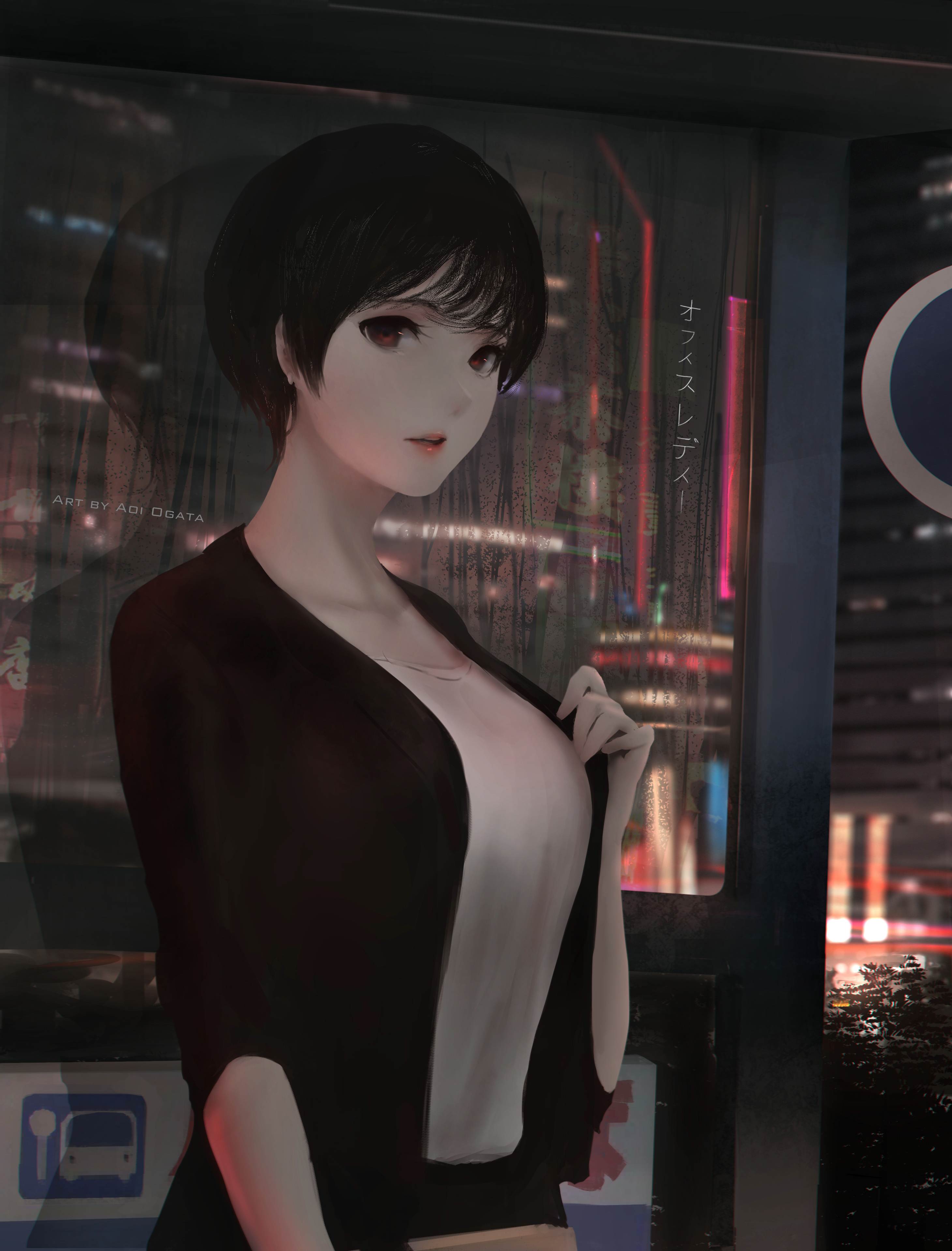 办公室的女士4k手机壁纸_18685