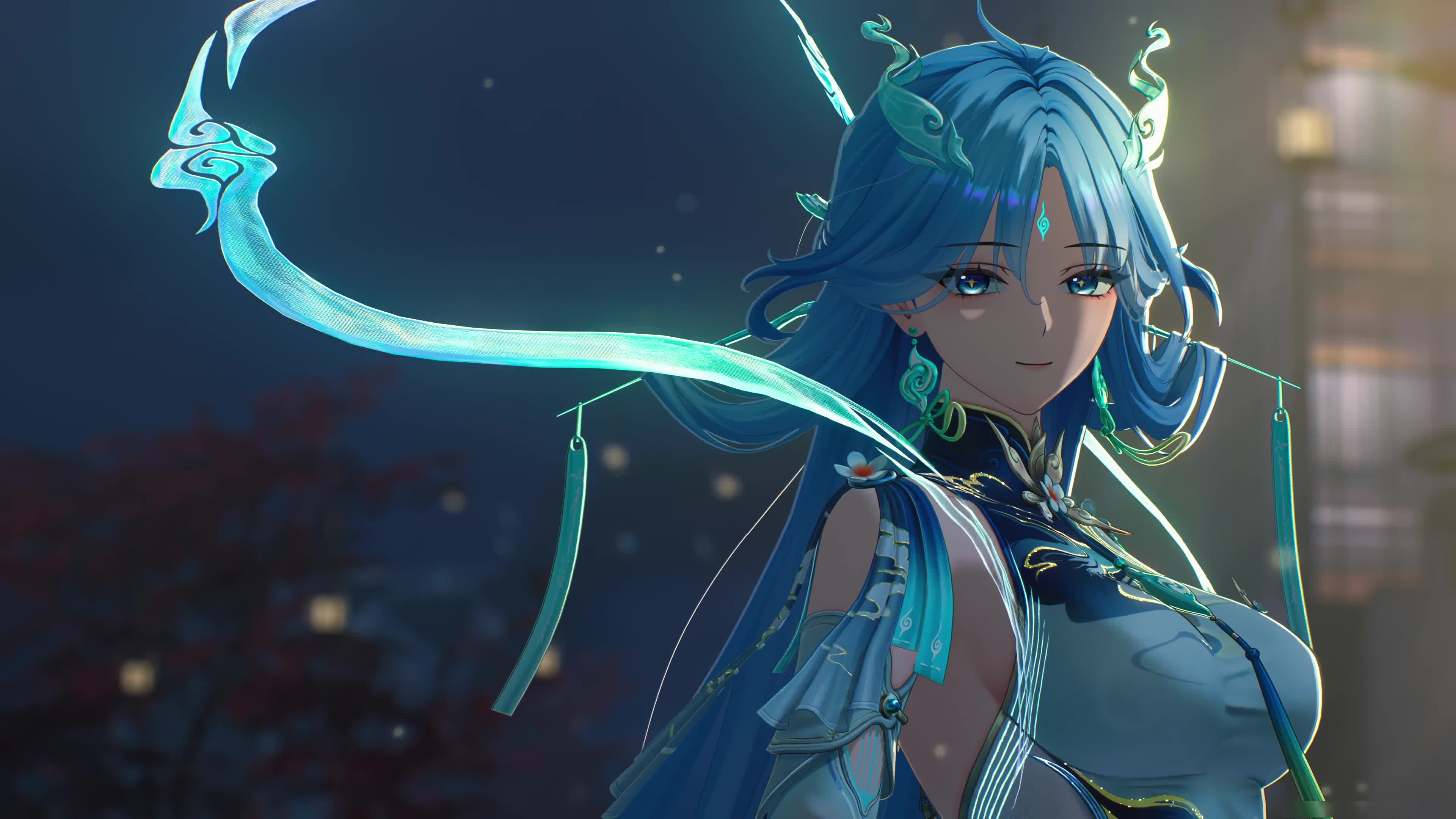 Wuthering Waves Qingxiao 鳴潮 清宵 微笑 4K
