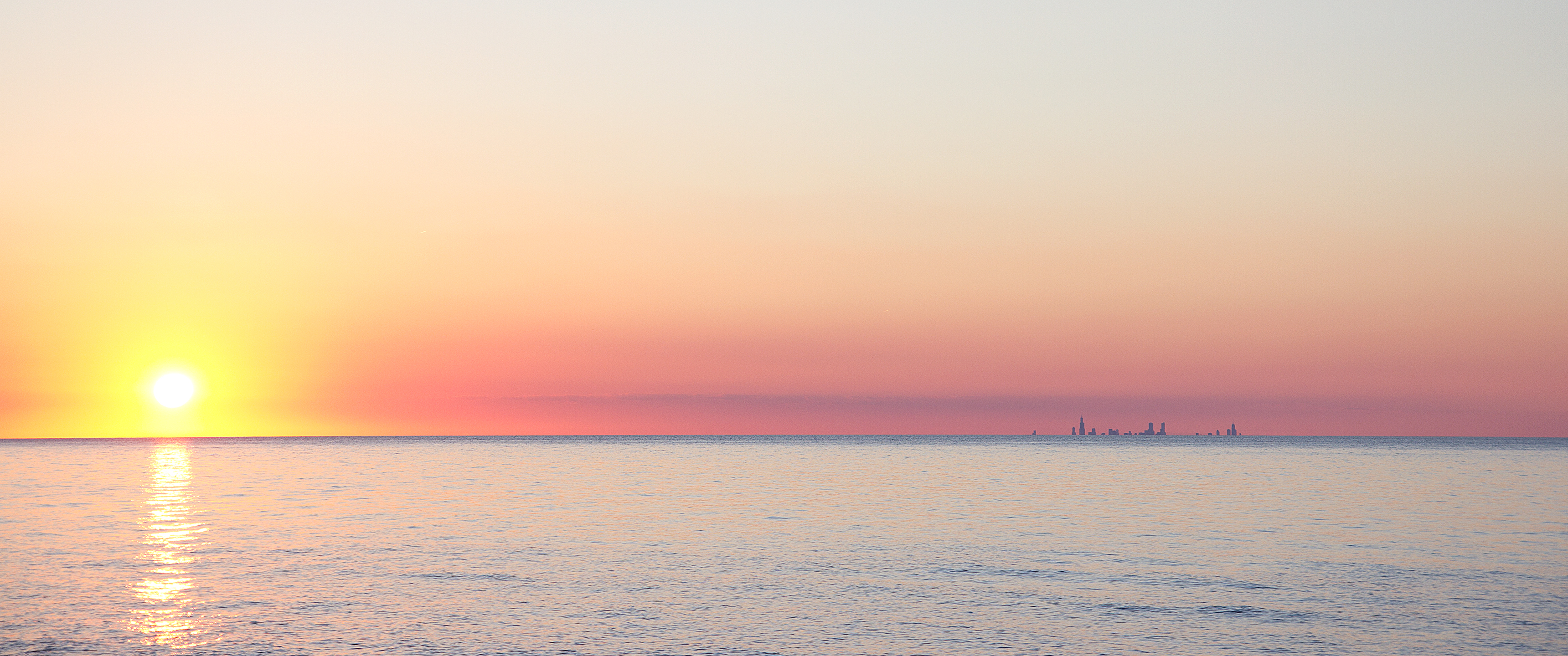 印第安纳海滩日落3440x1_18776