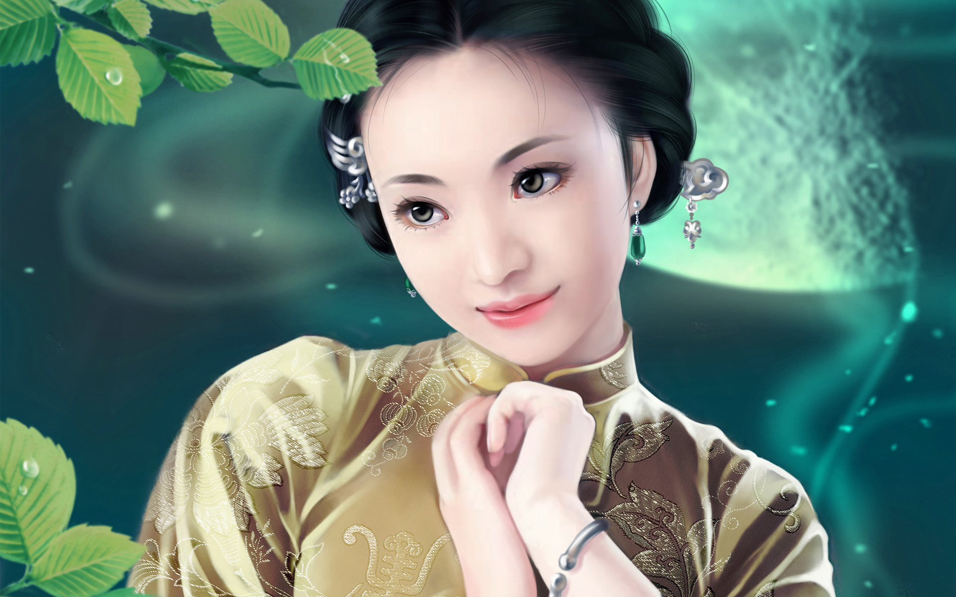 古典手绘美女图片_4332