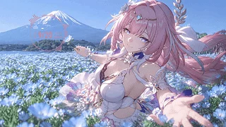 【溶图-可自定义制作】晴空花海里的昔涟（支持天气日期音频响应）
