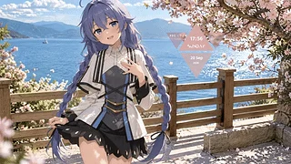 【溶图-可自定义制作】晴湖樱漫・洛琪希（支持时间天气音频响应）