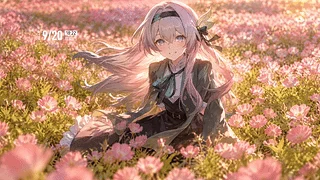 【溶图-可自定义制作】暮野繁花・流萤（支持时间天气音频响应）