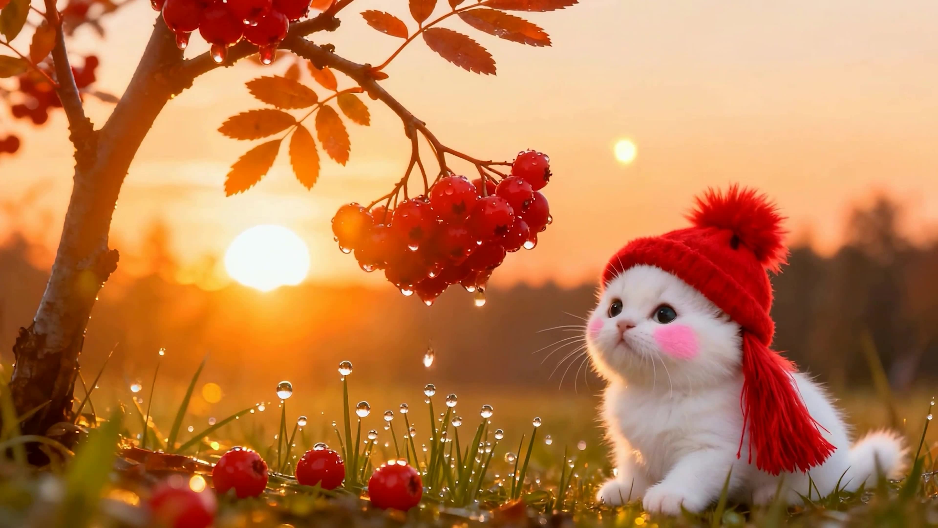 夕阳下猫咪