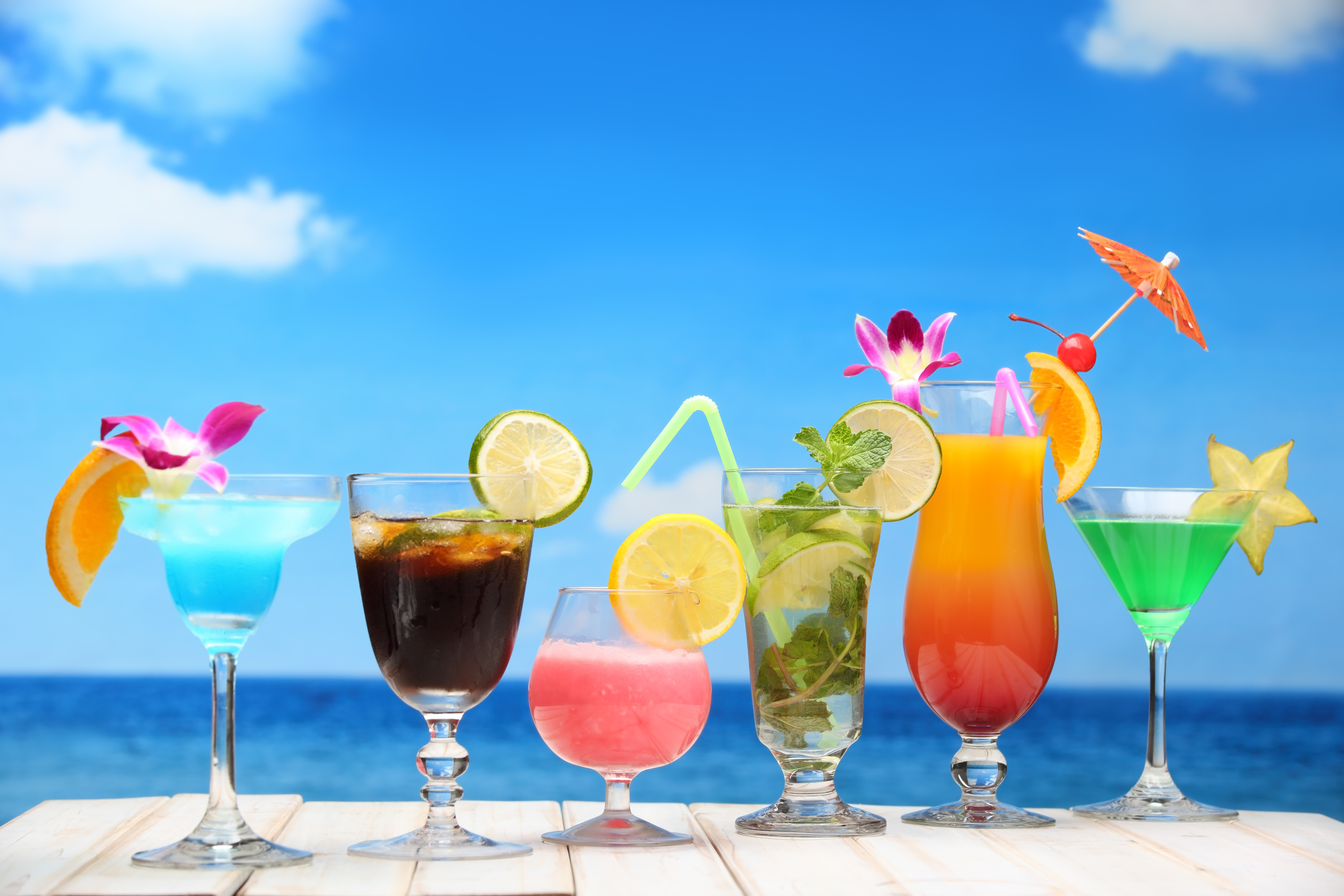 夏季 大海 沙滩 鸡尾酒_6551