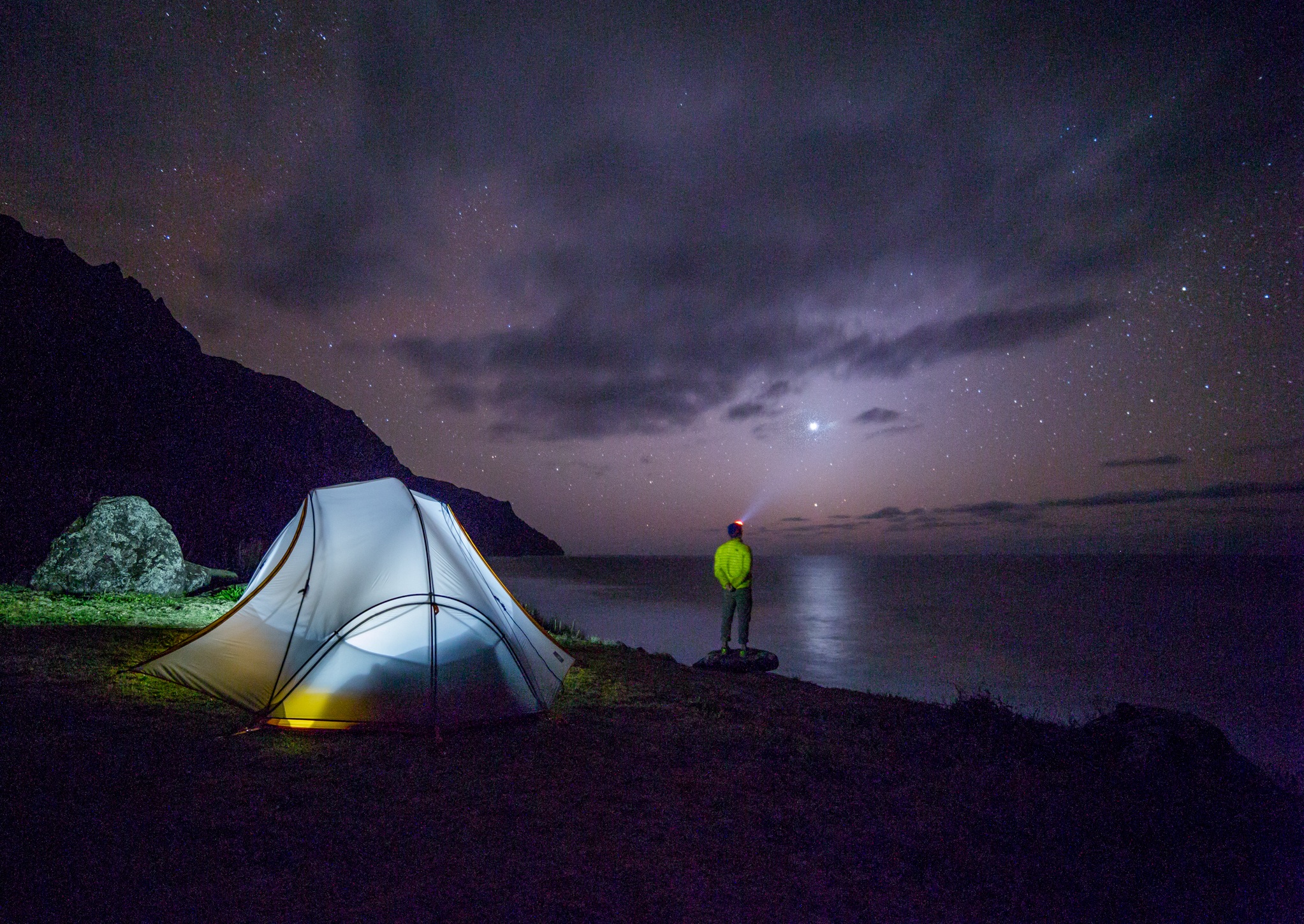 夜 星星 银河 露营 荒野_9019