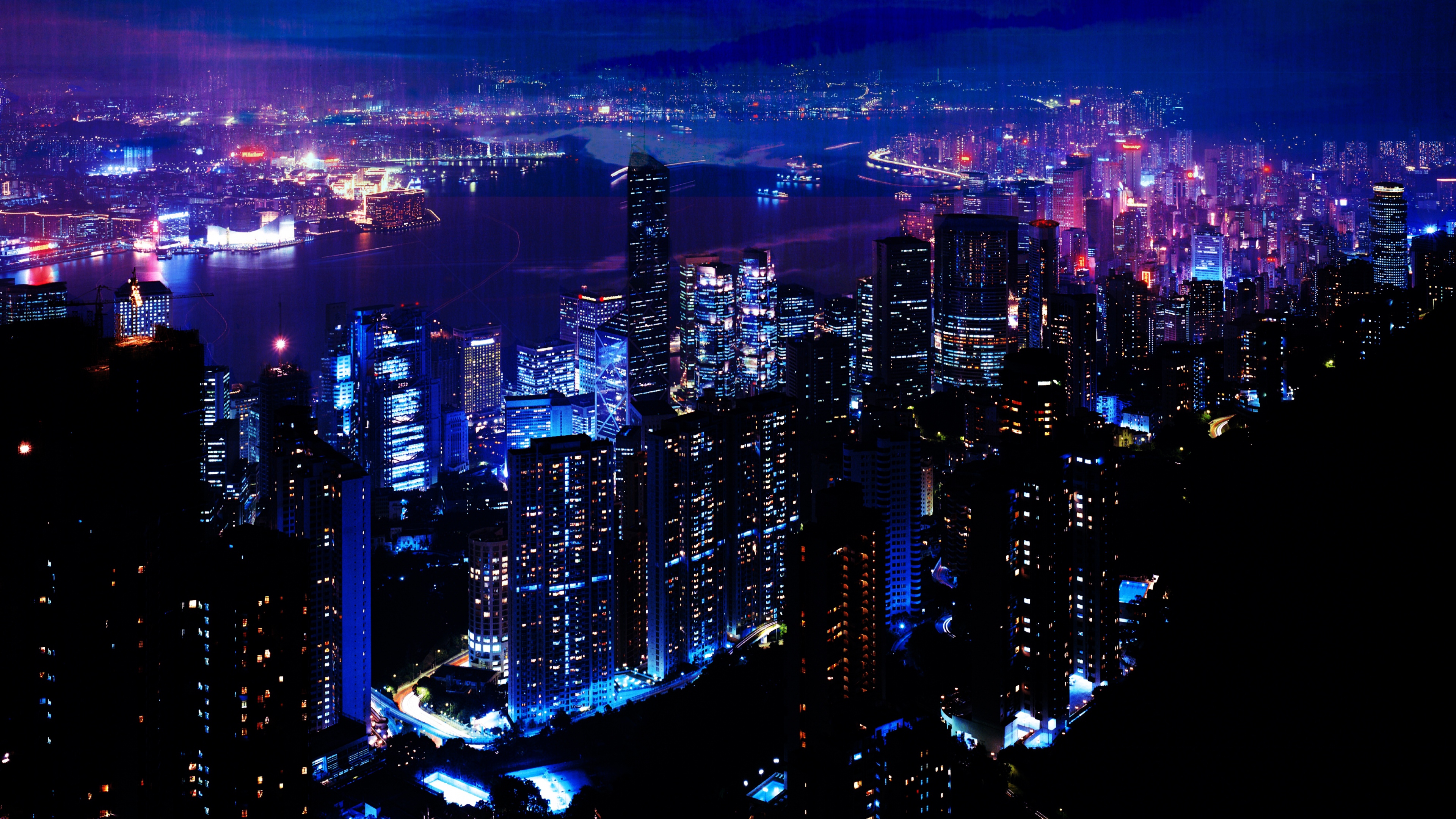 夜城,摩天大楼4k风景壁_16967