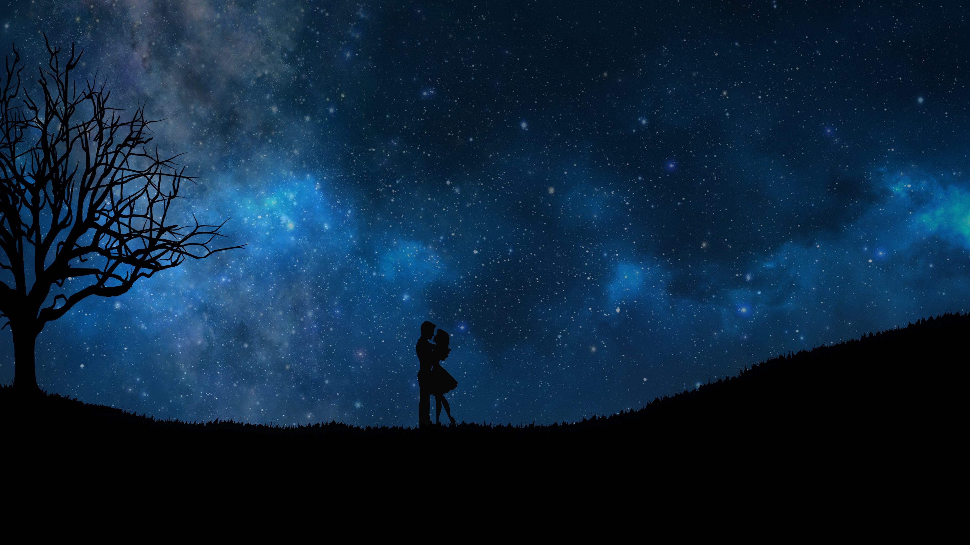夜晚 星空 浪漫夫妇 剪_6233