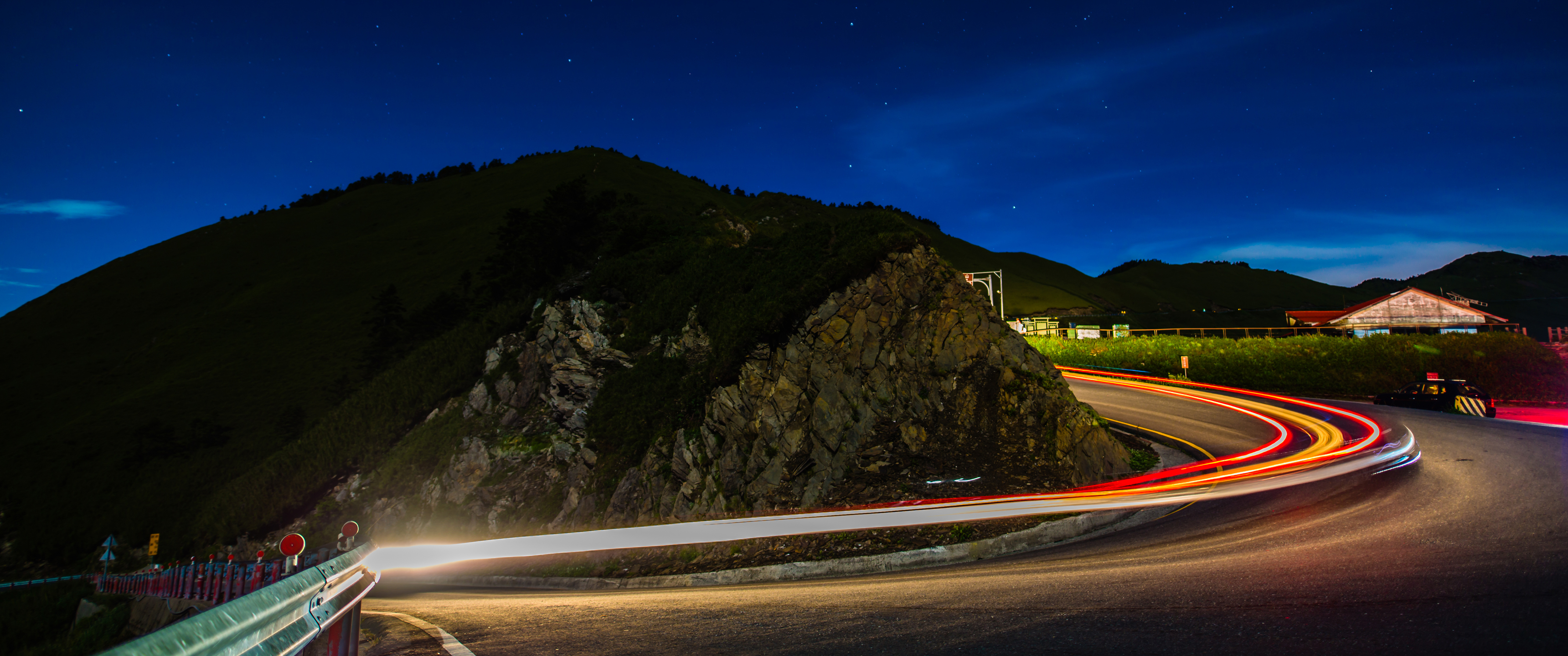 夜晚公路风景3440x1440_20606