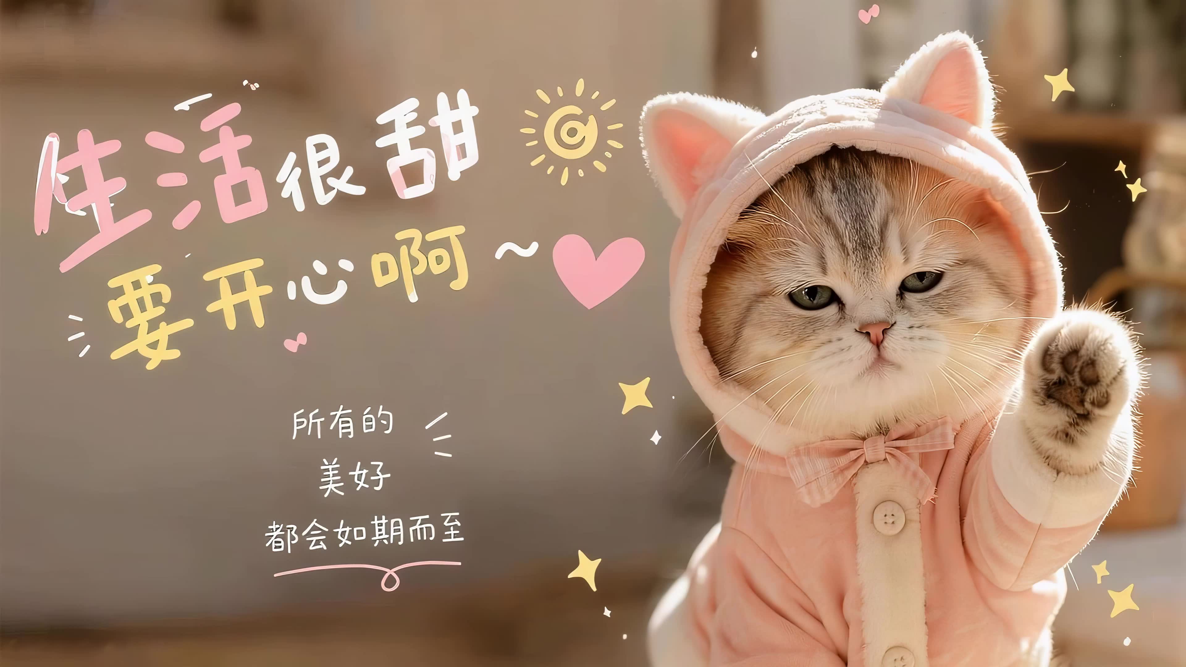 生活很甜，要开心呀