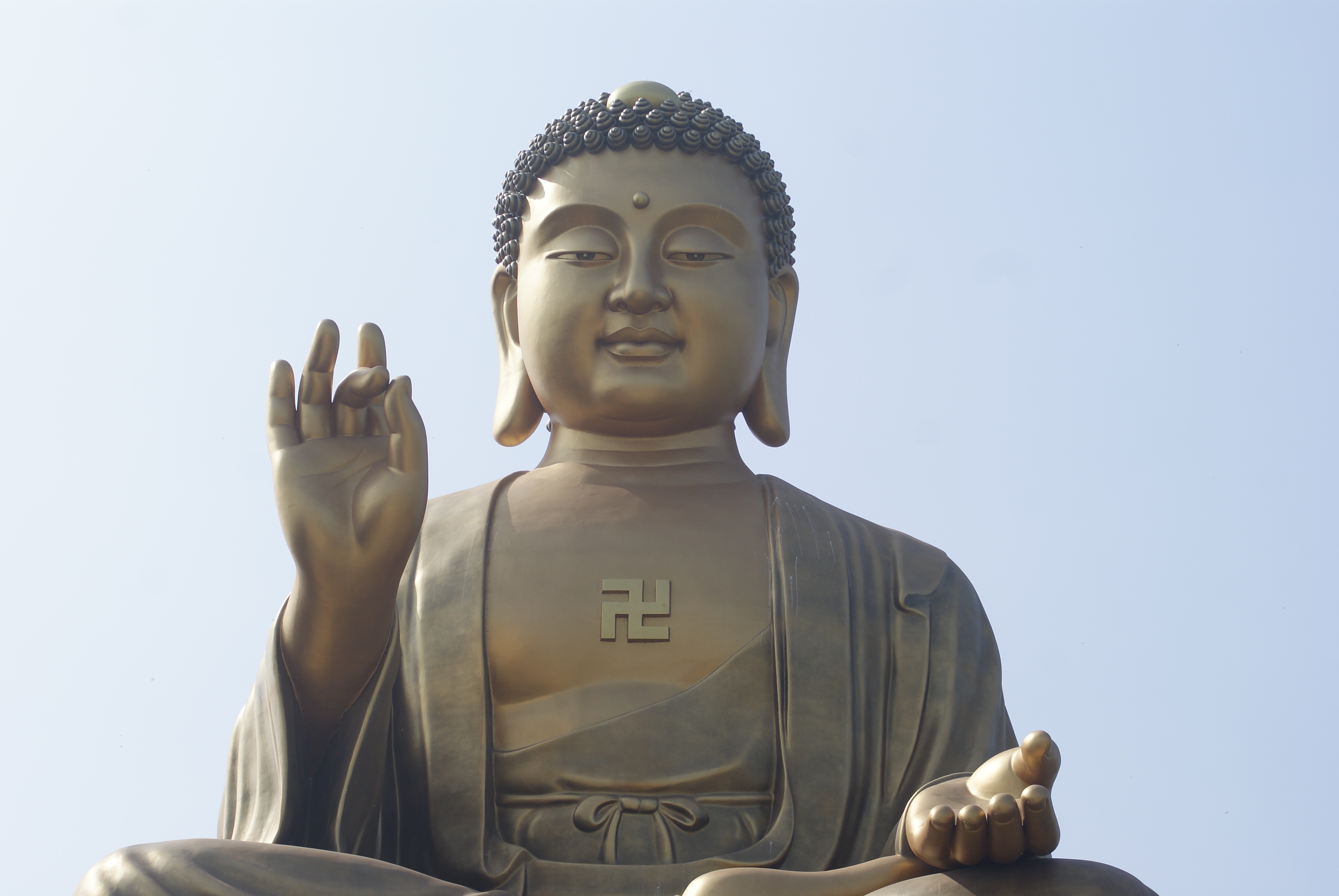 大佛 佛光 慈祥 4K壁纸_7558