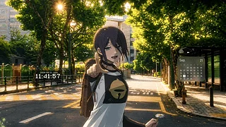 【溶图-可自定义制作】翠荫长街与蕾塞（支持日历时间天气音频响应）