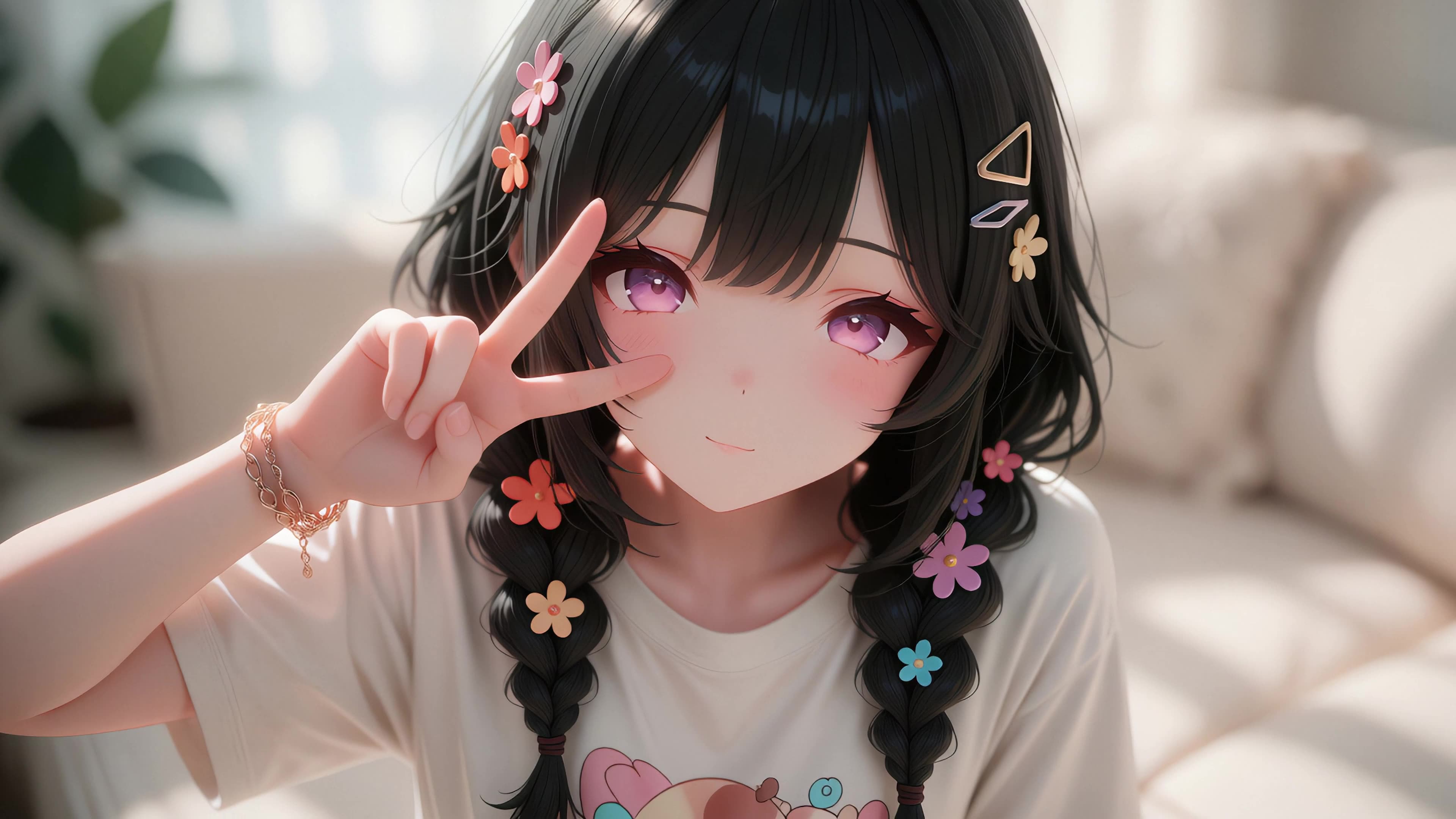 比耶少女