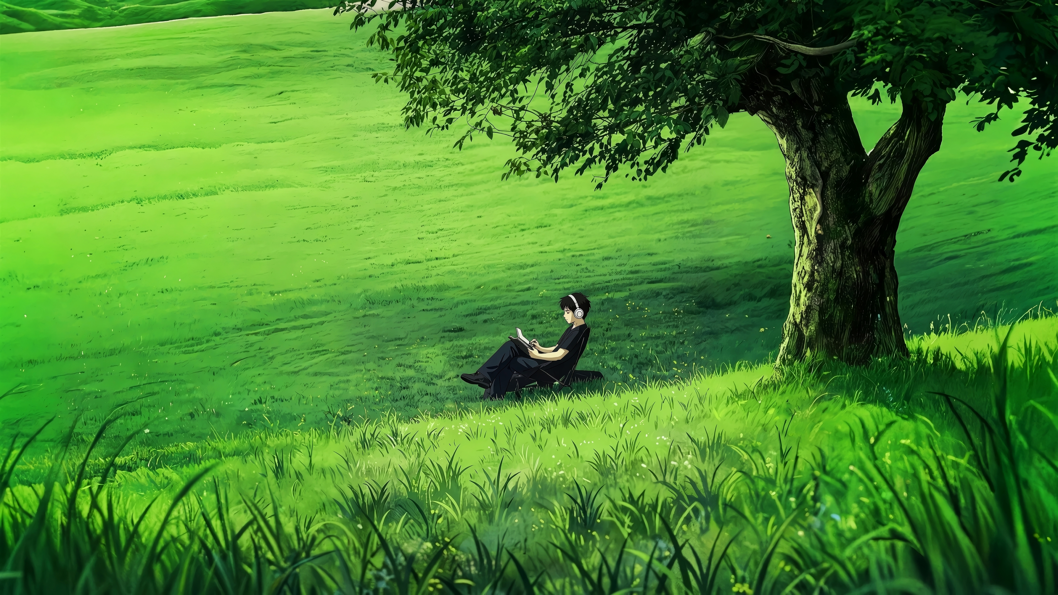 绿野独处少年