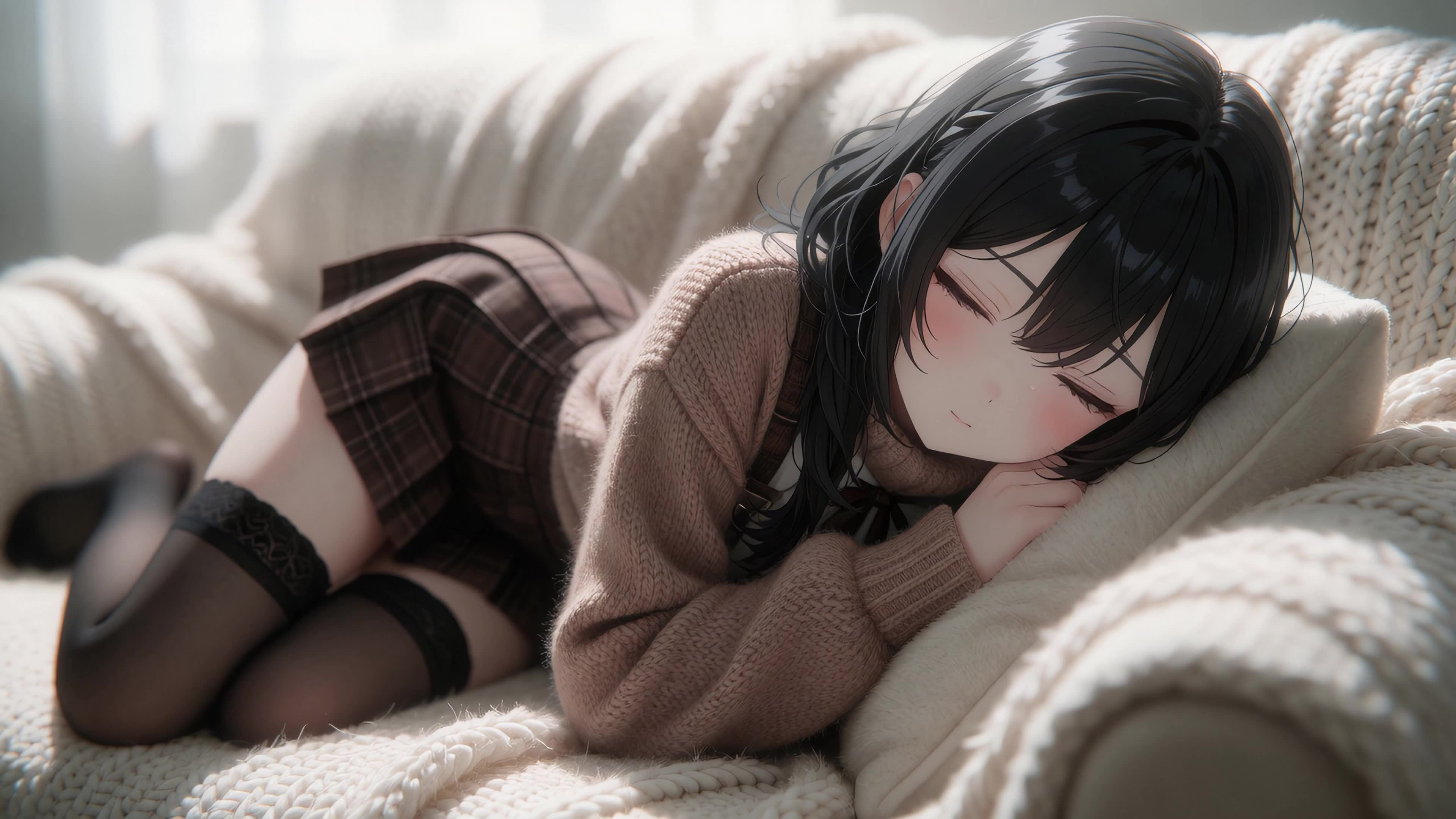 慵懒少女
