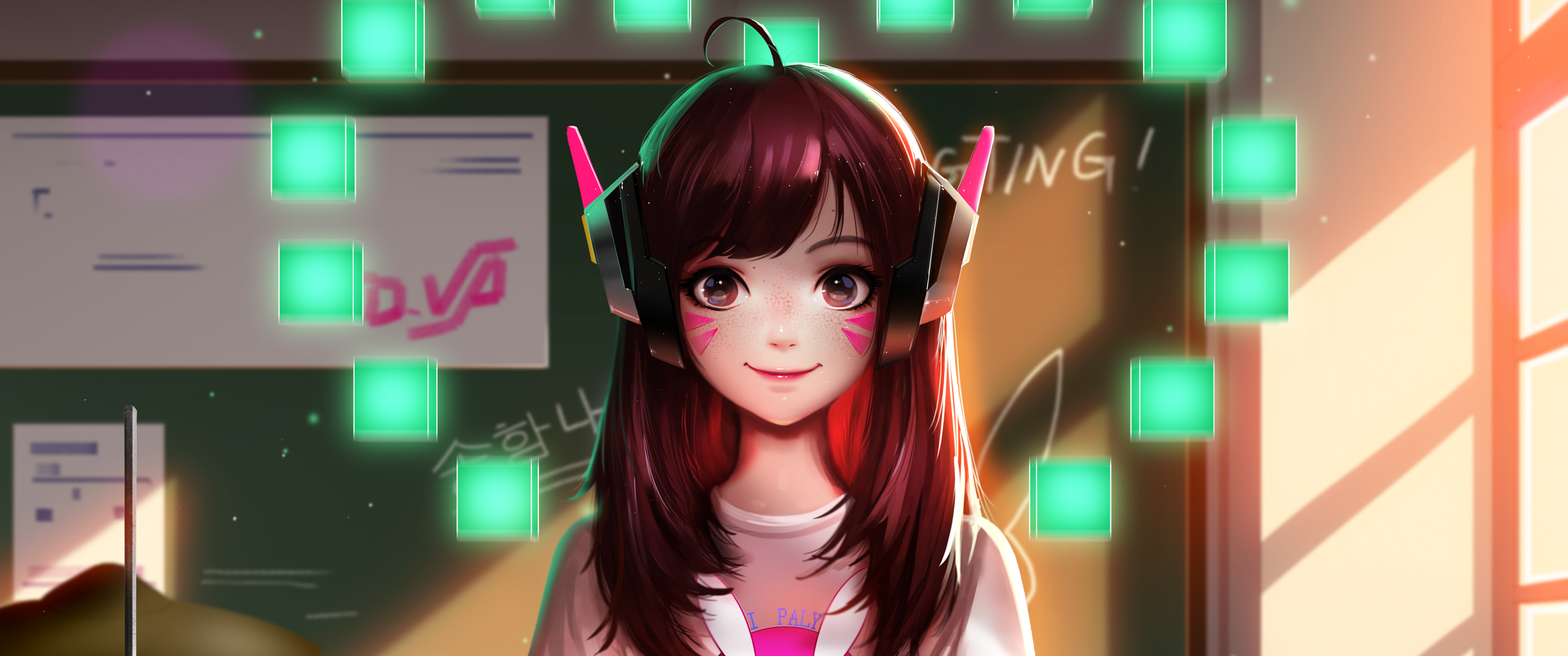 守望先锋D.VA带鱼屏3440_17030