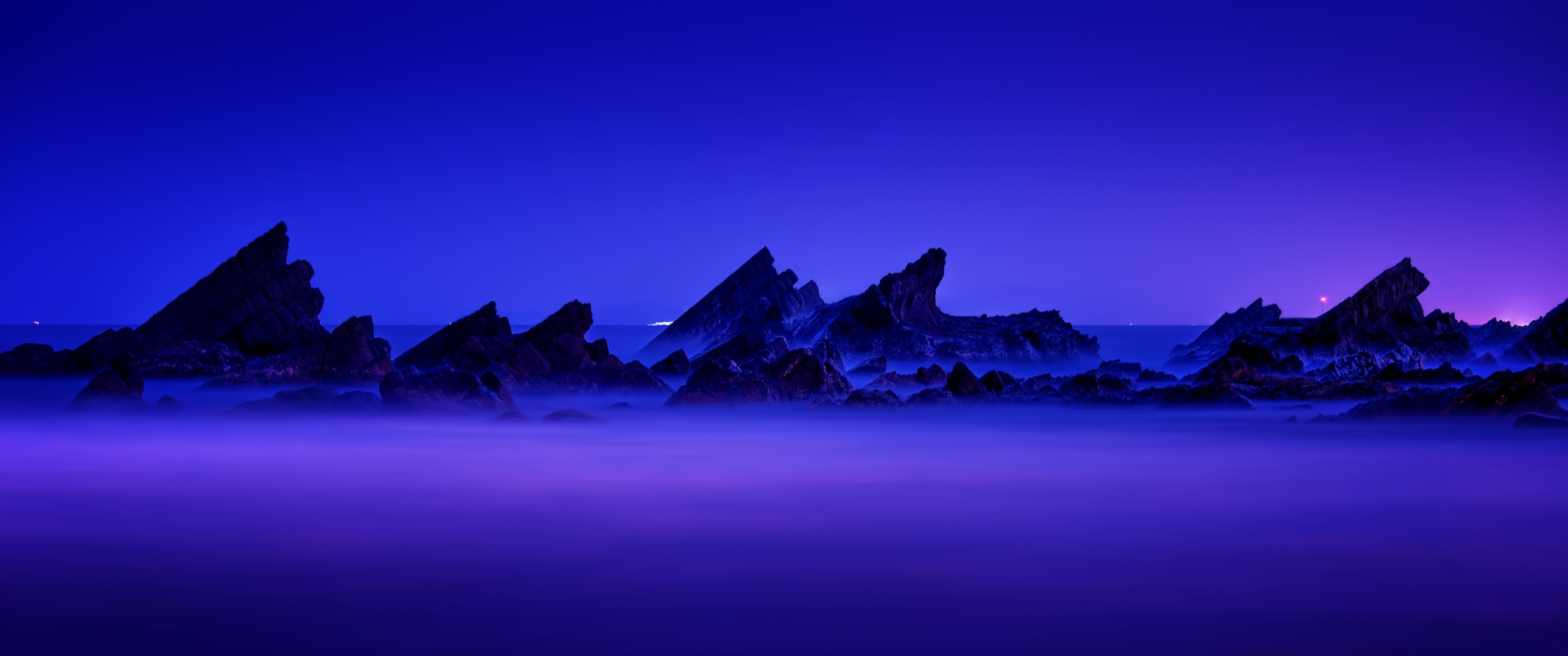 寒冷蓝3440x1440风景壁_18069