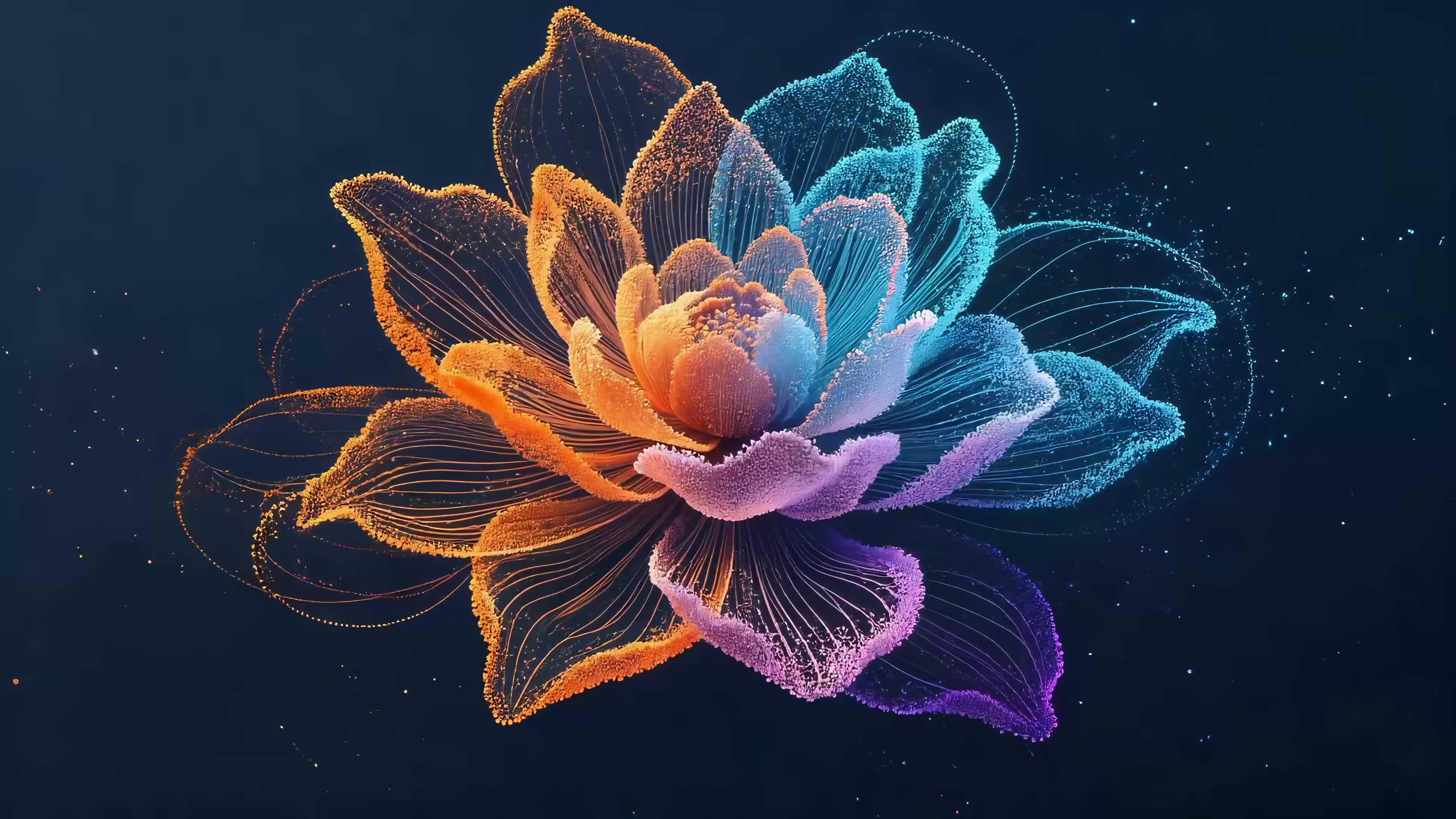 绽放的花