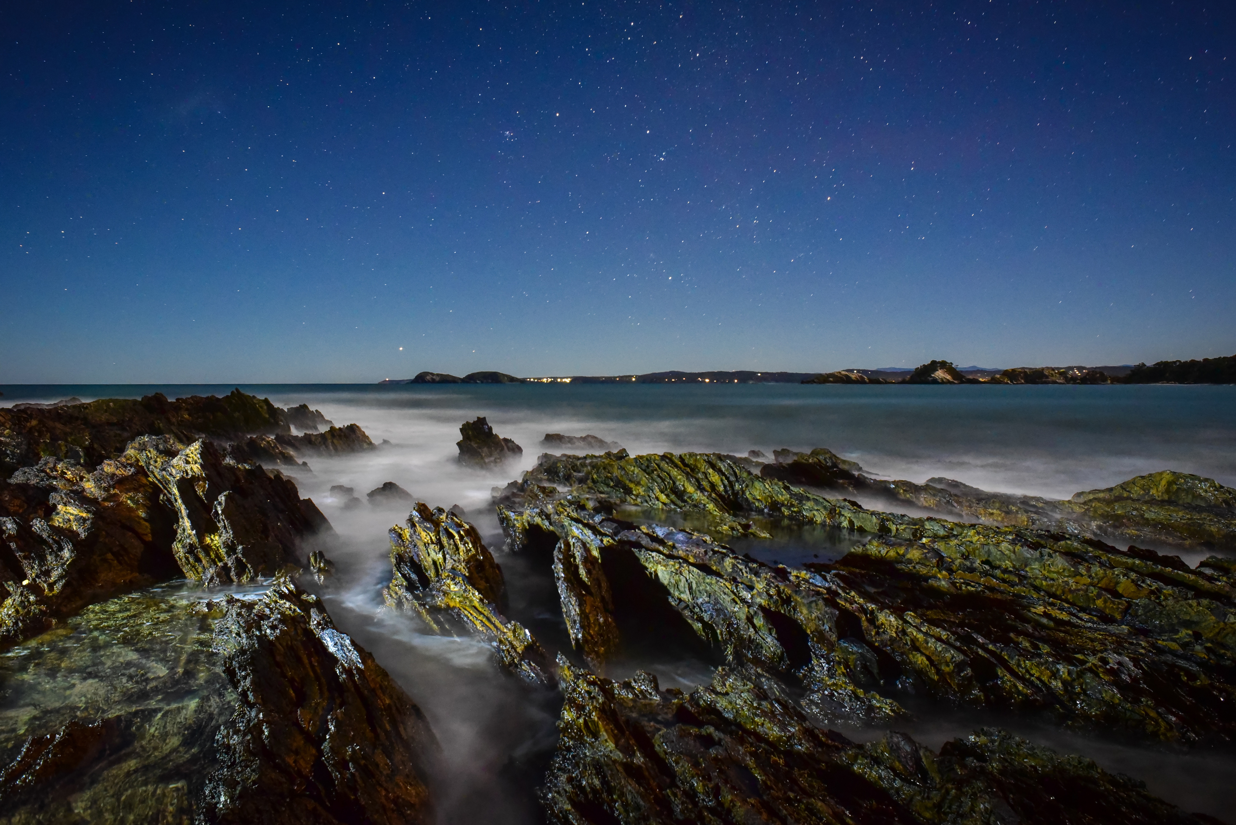 大海 夜空 星空 风景4K_9453