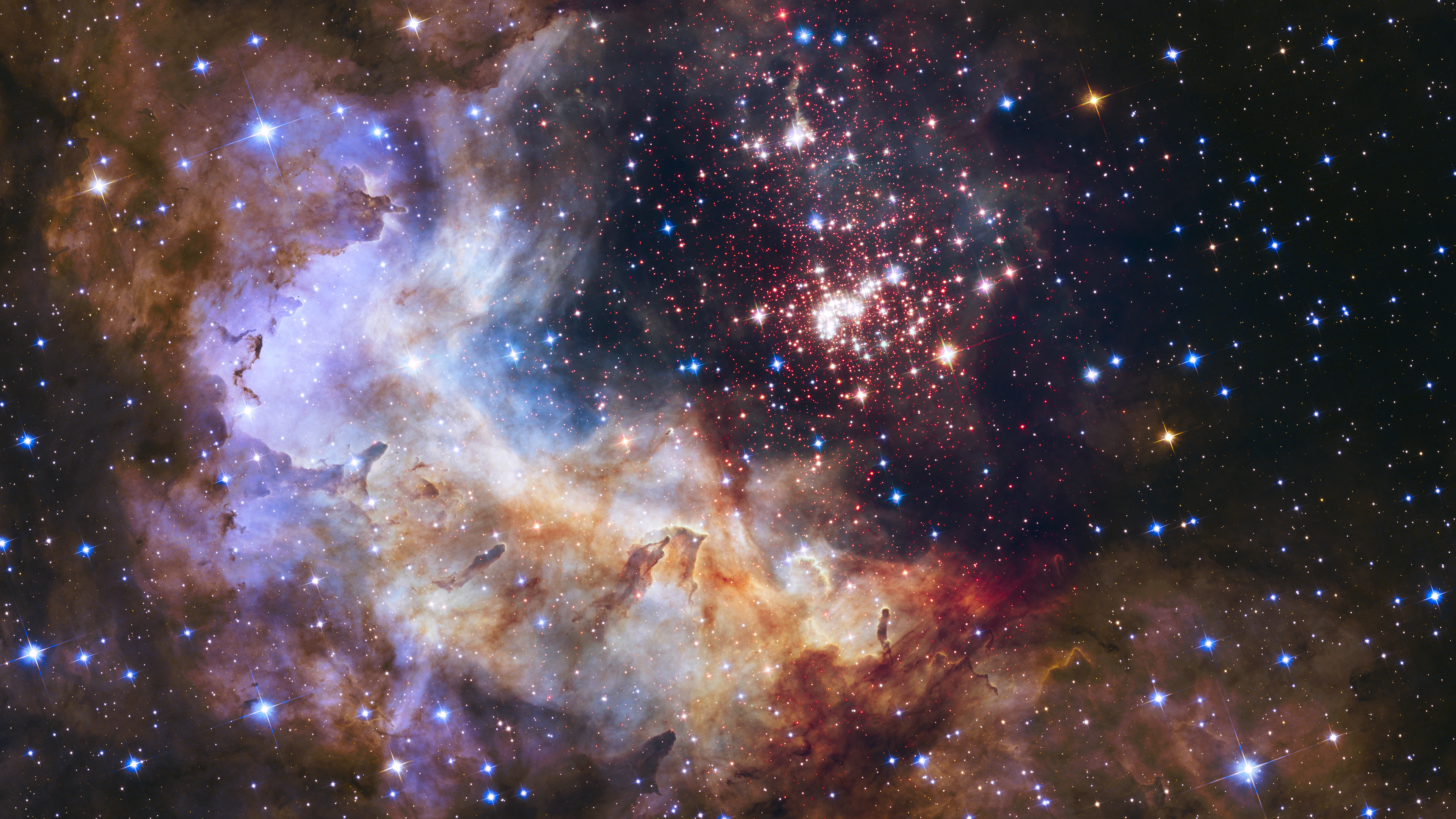 天上的烟火，NASA，ESA，星团，_13693