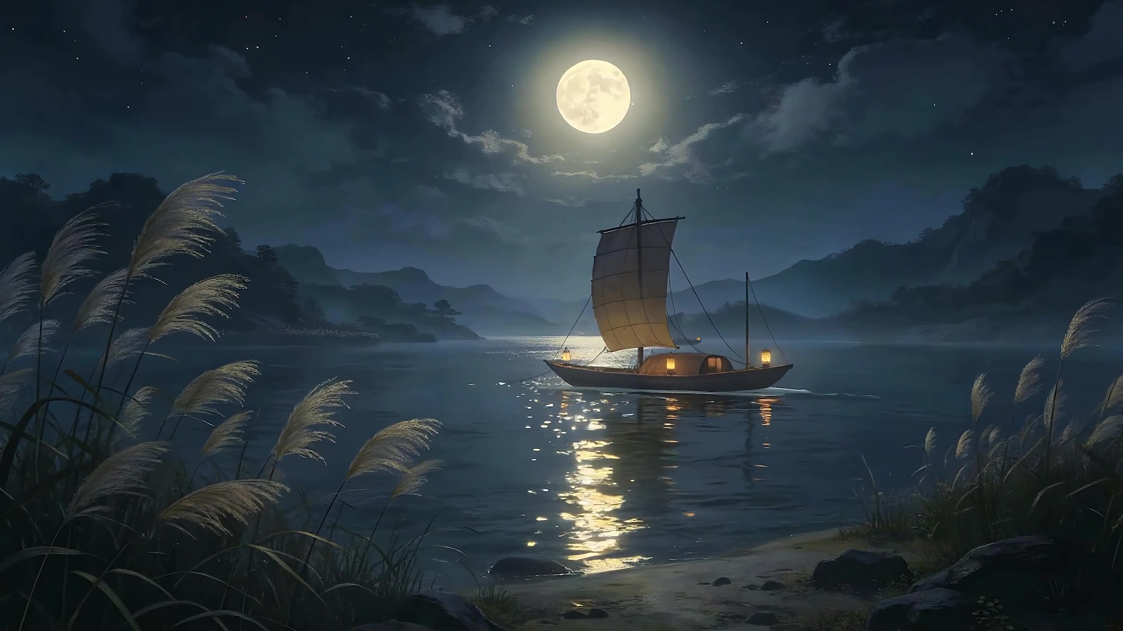 古风月圆之夜