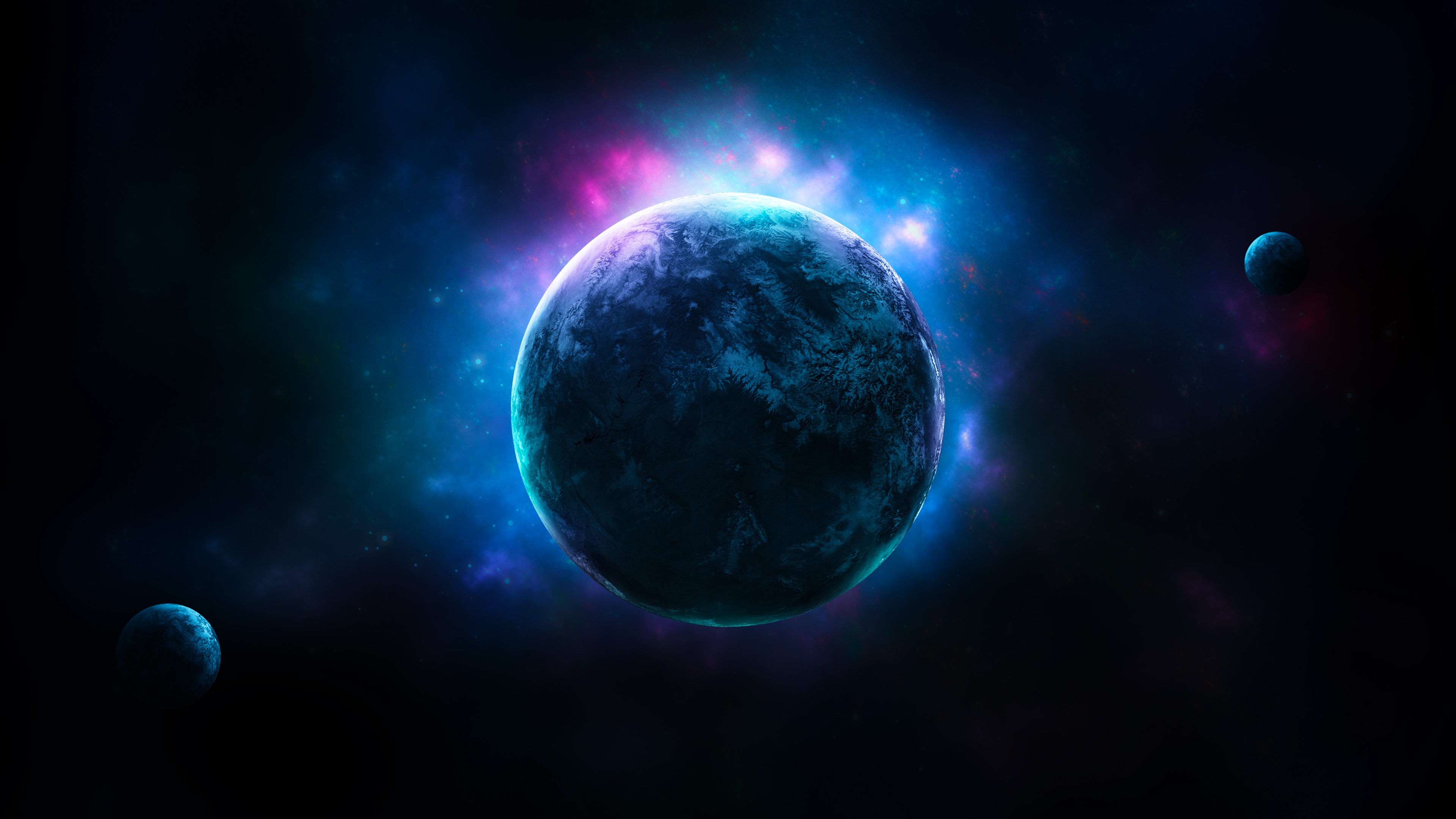 巨大的星球 星空 4K壁纸_11964