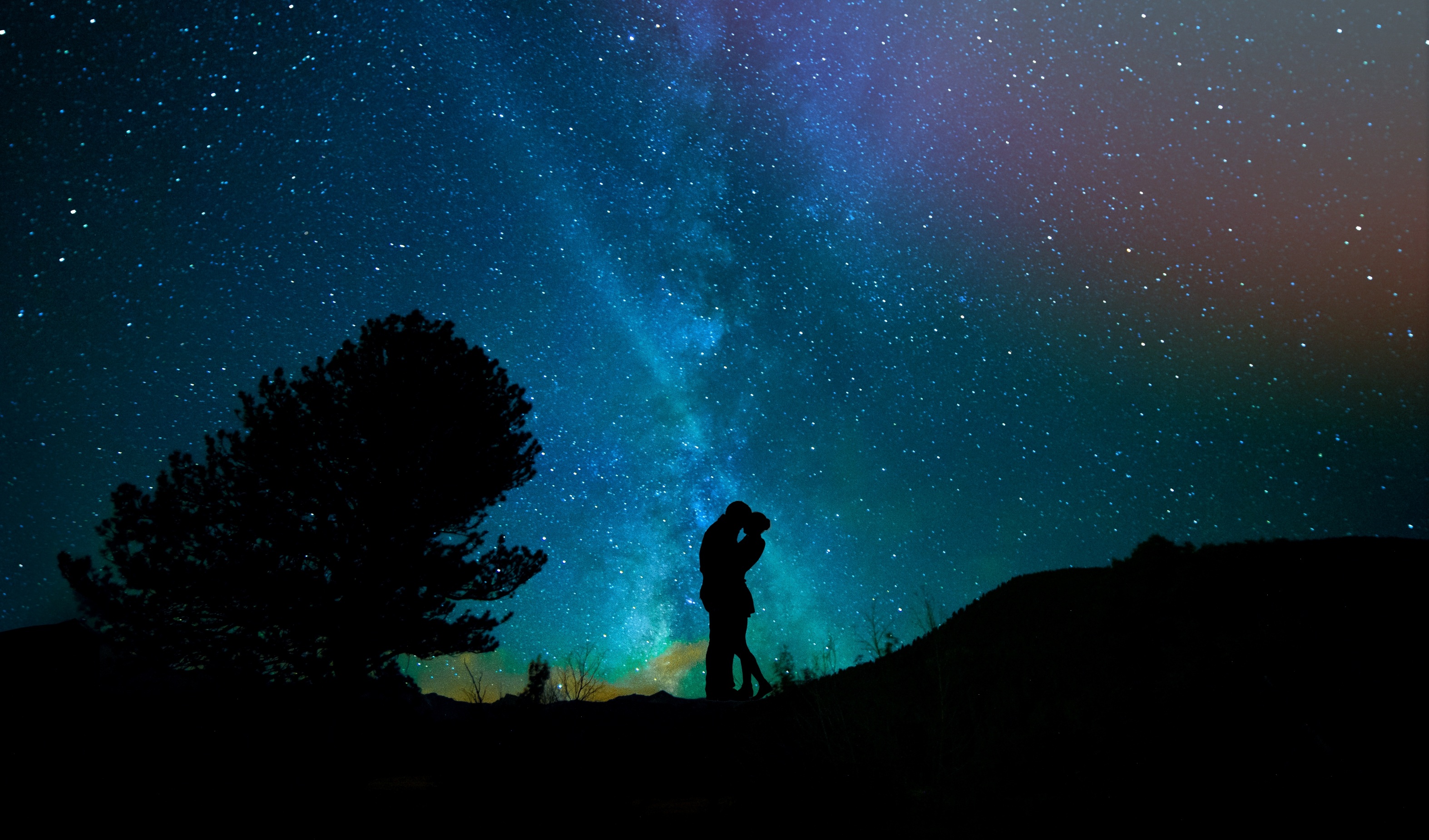 恋人 夜晚的天空星星 天_10245