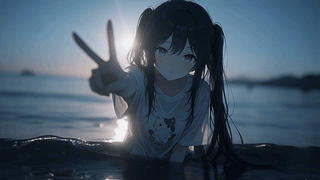 海边比耶