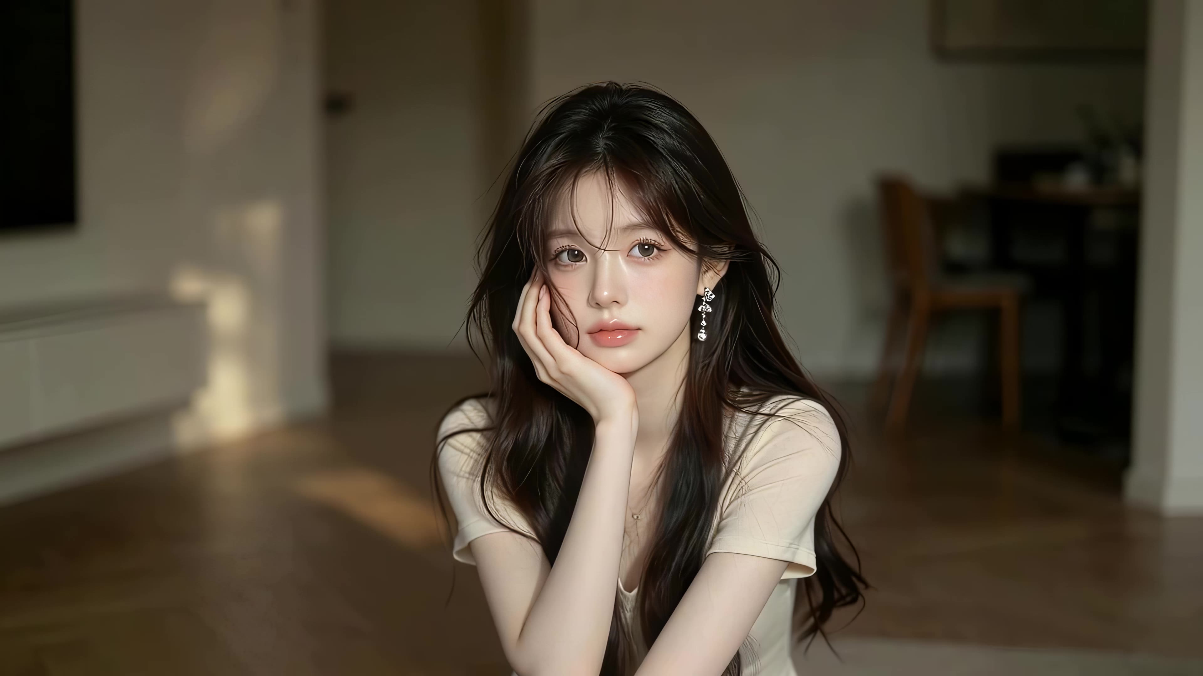 气质长发美女
