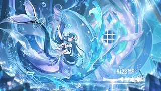 【溶图-可自定义制作】原神 沃雅妮莎 深海幻境（支持时间天气音频响应）