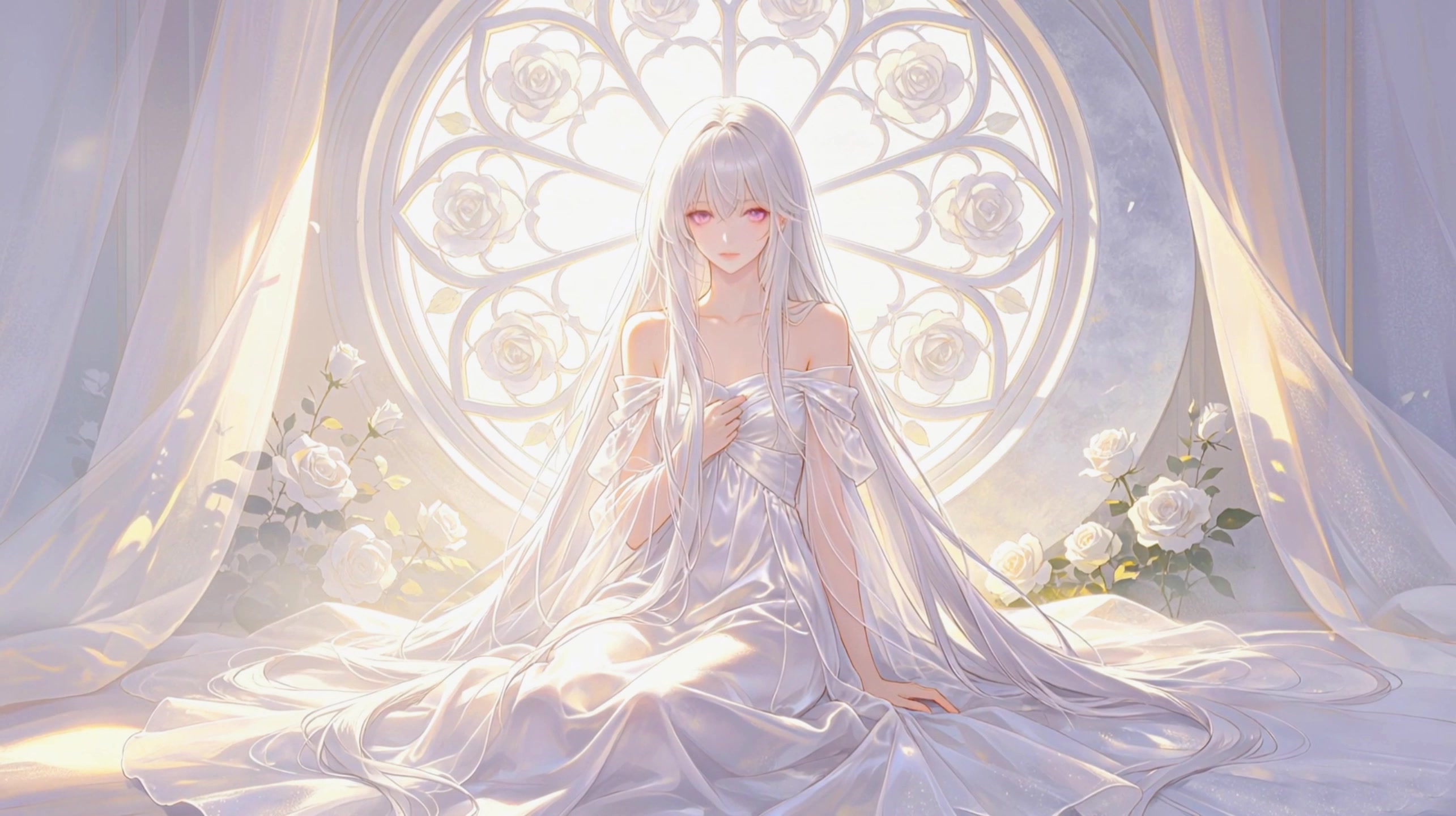 白色玫瑰女神