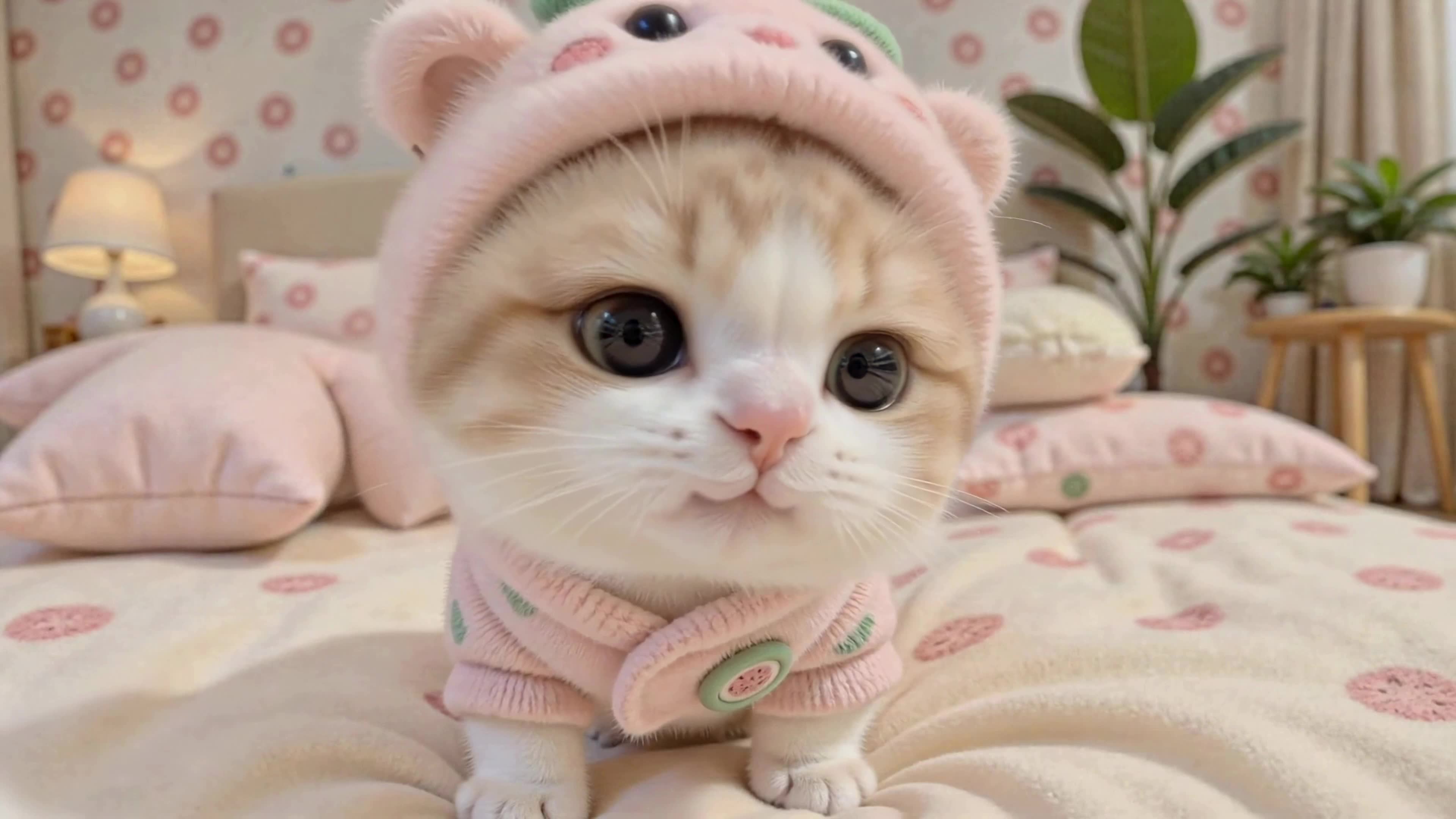软萌睡衣小猫咪