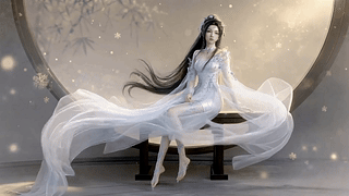 浅雪轻纱古风美人