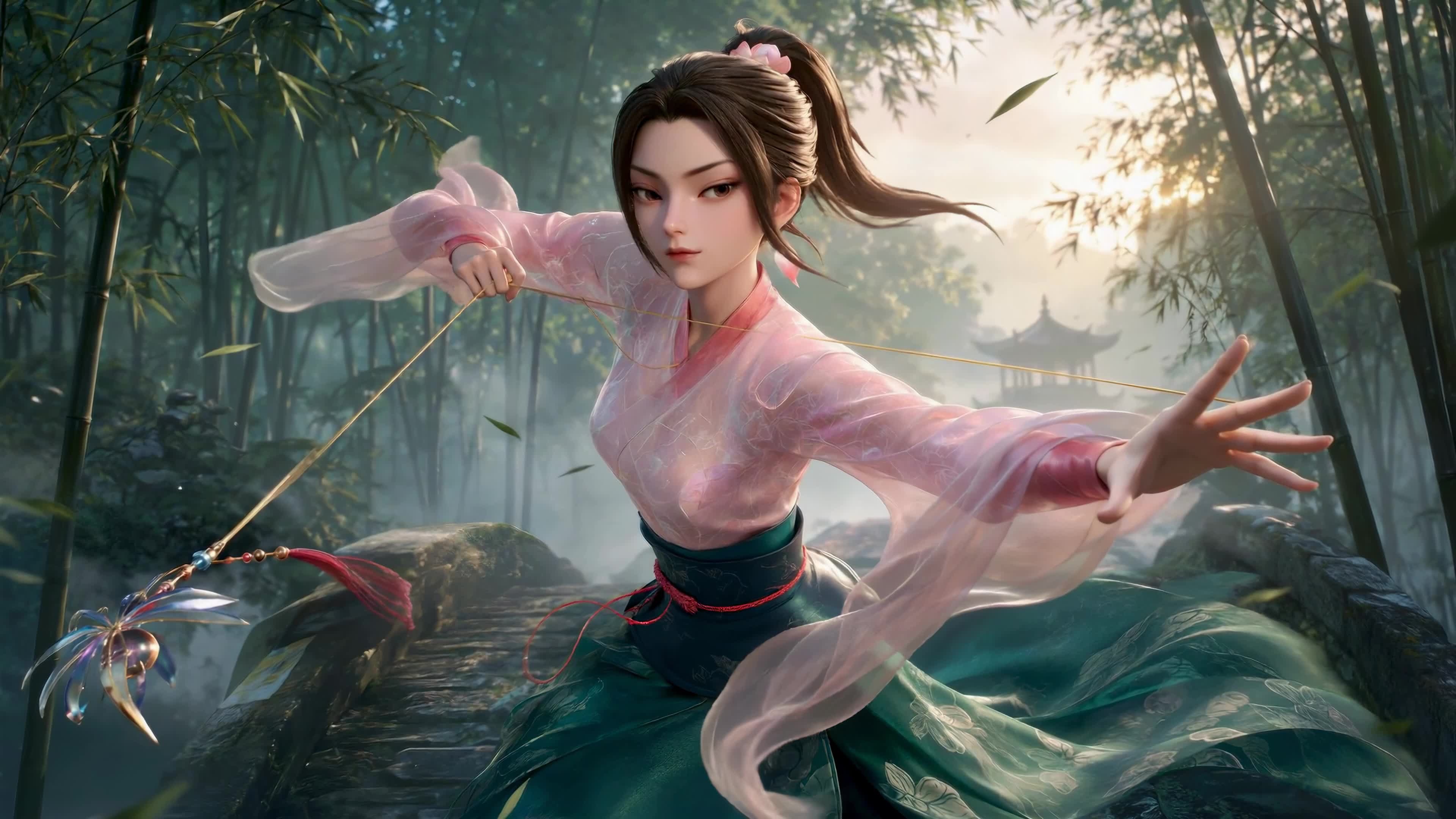 竹林古风侠女何仙姑