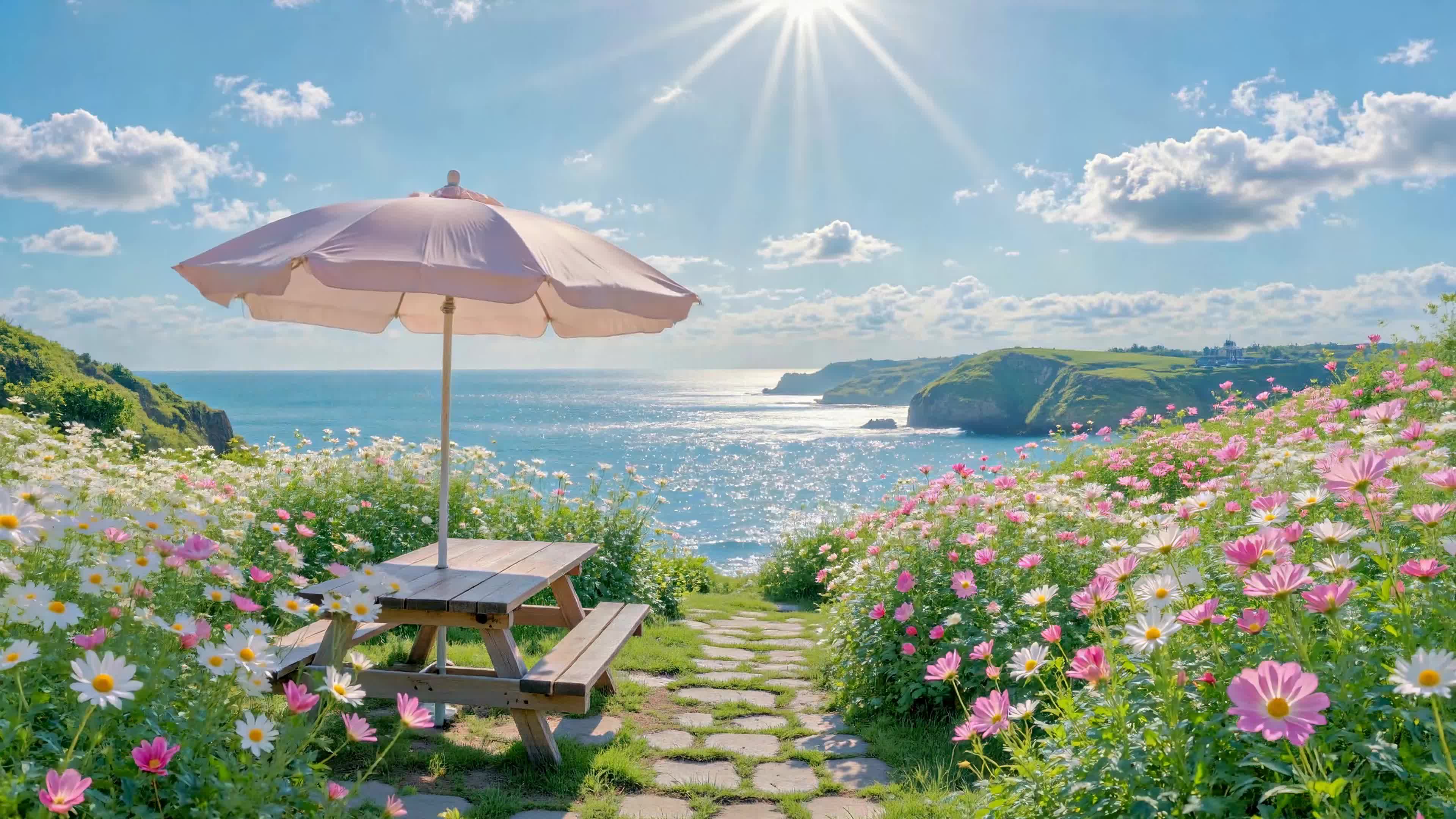 海滨花境野餐时光