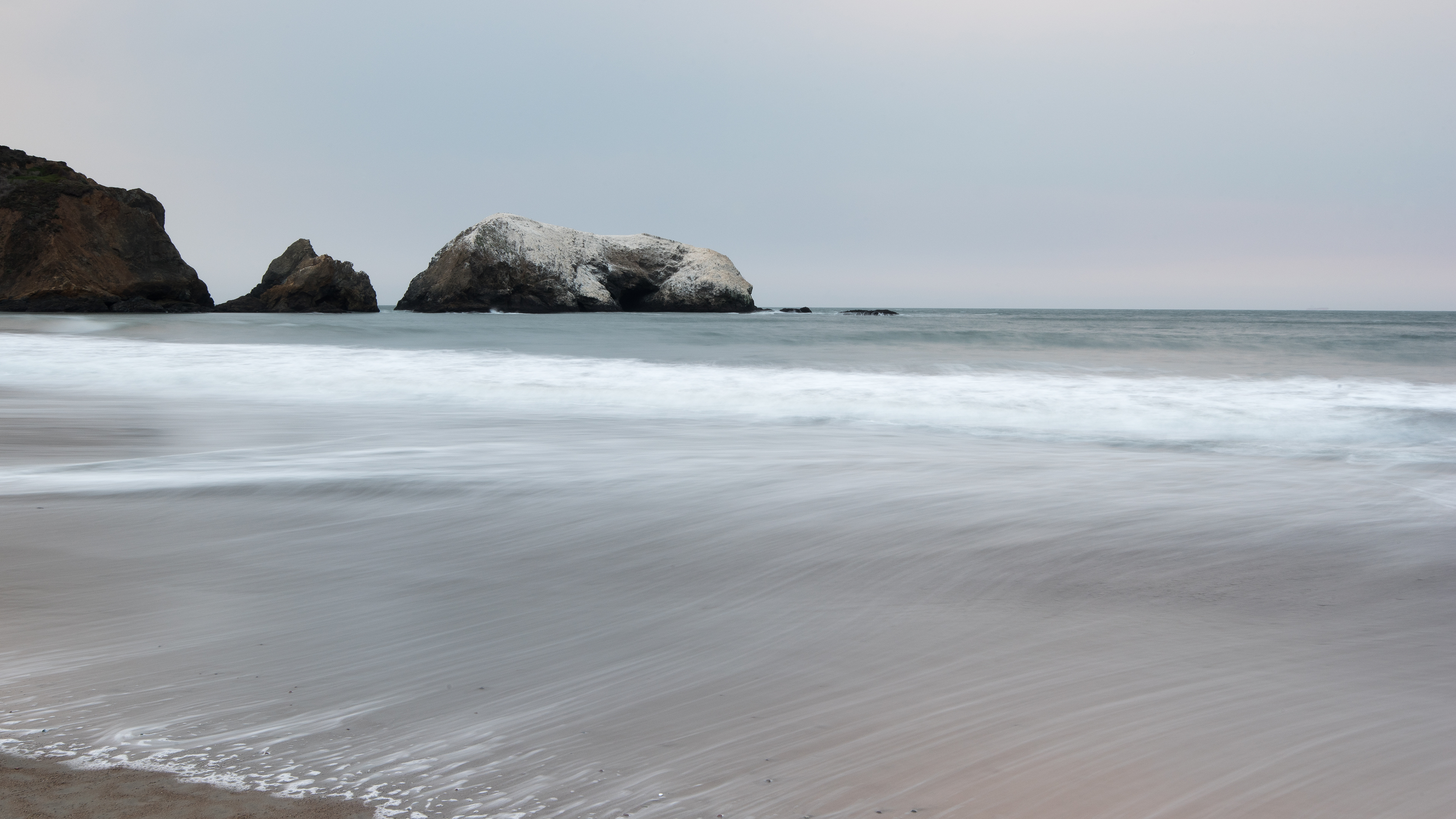 林岬角的海边日落3840x2_13686