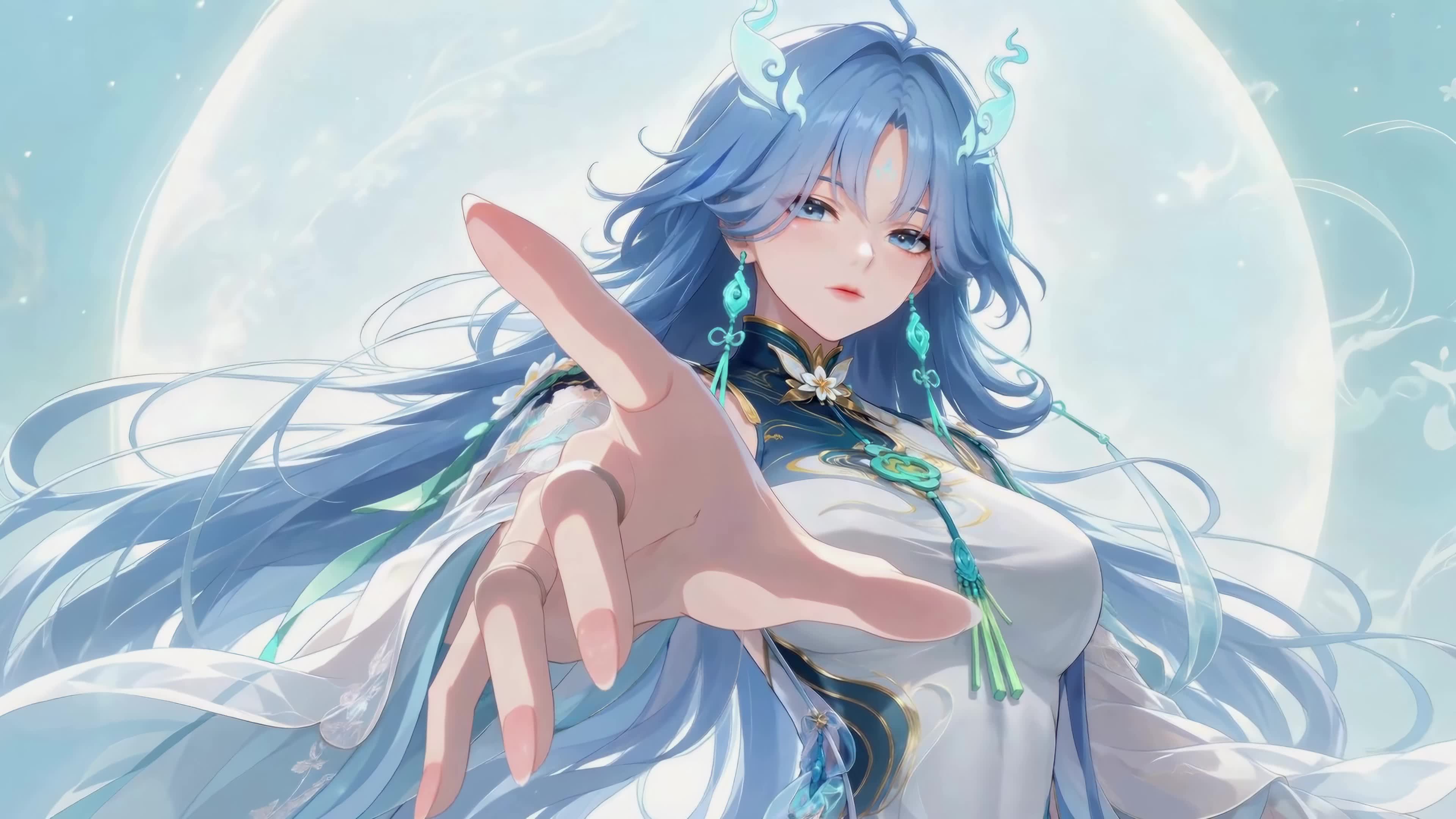 浅蓝清韵清宵
