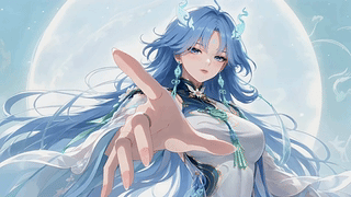 浅蓝清韵清宵