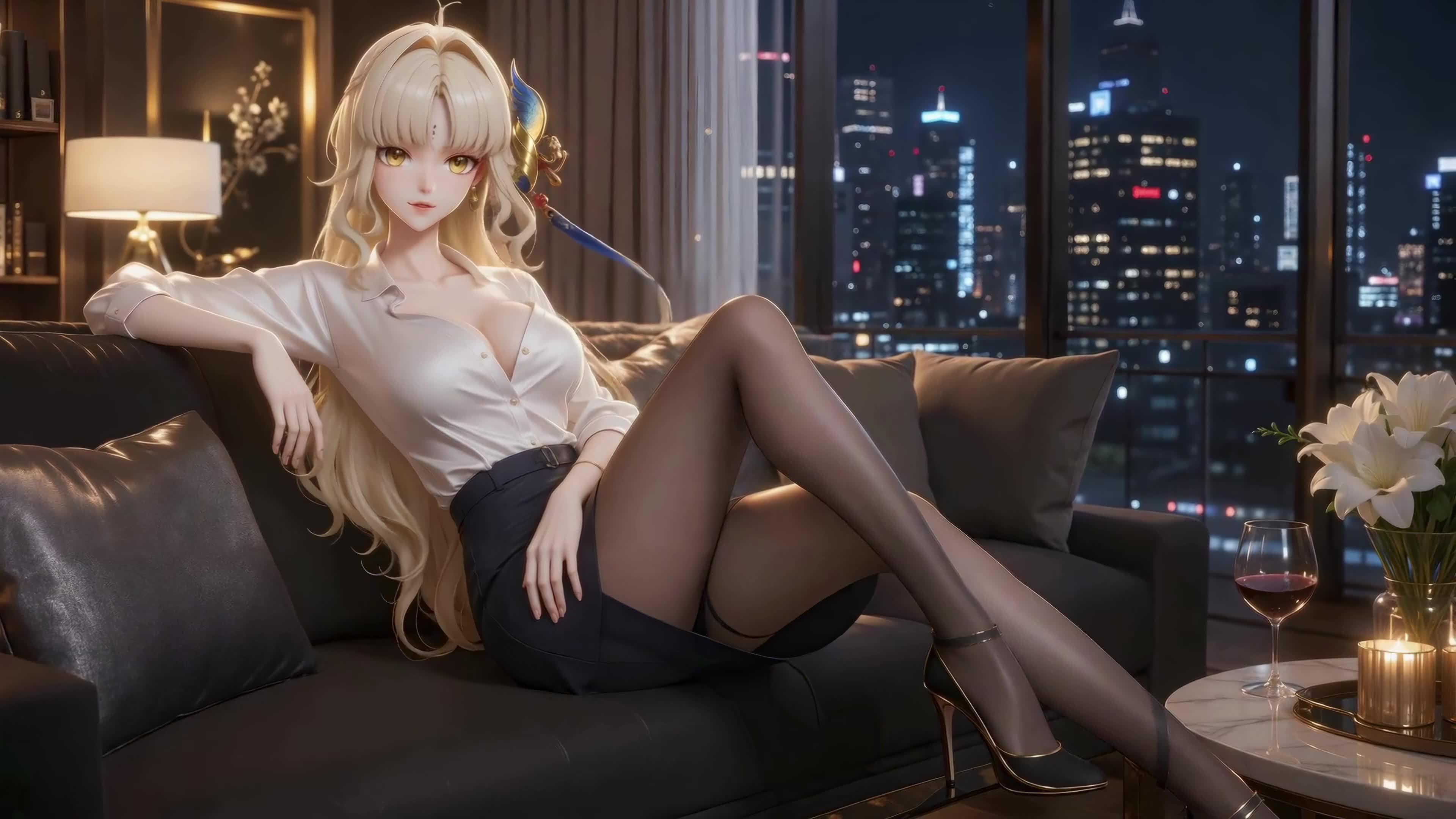 都市夜色OL美人穗穗
