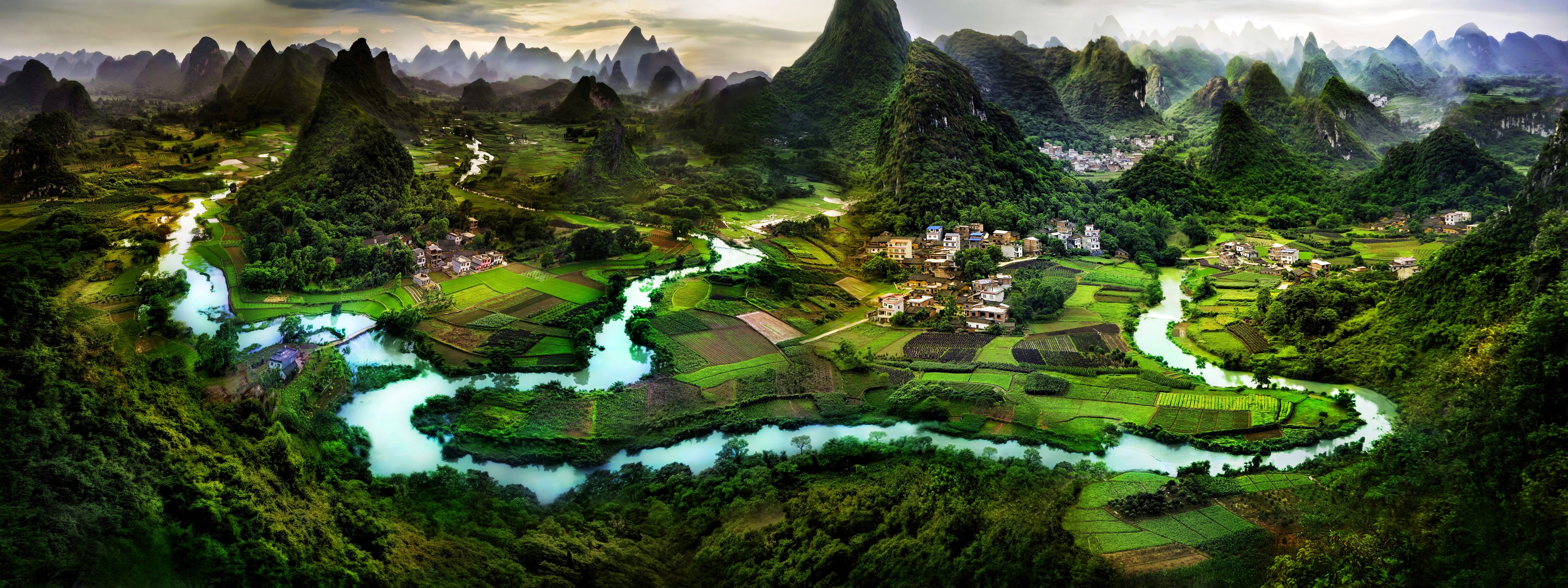 桂林山水风景5k高清壁纸_6122