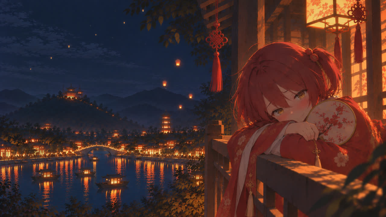 小鞠知花--船灯江夜