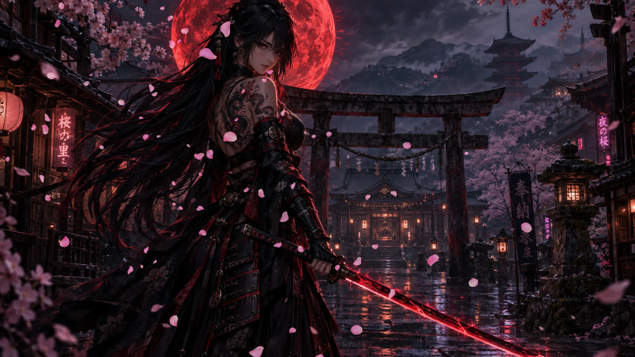 夜城中的武士女性